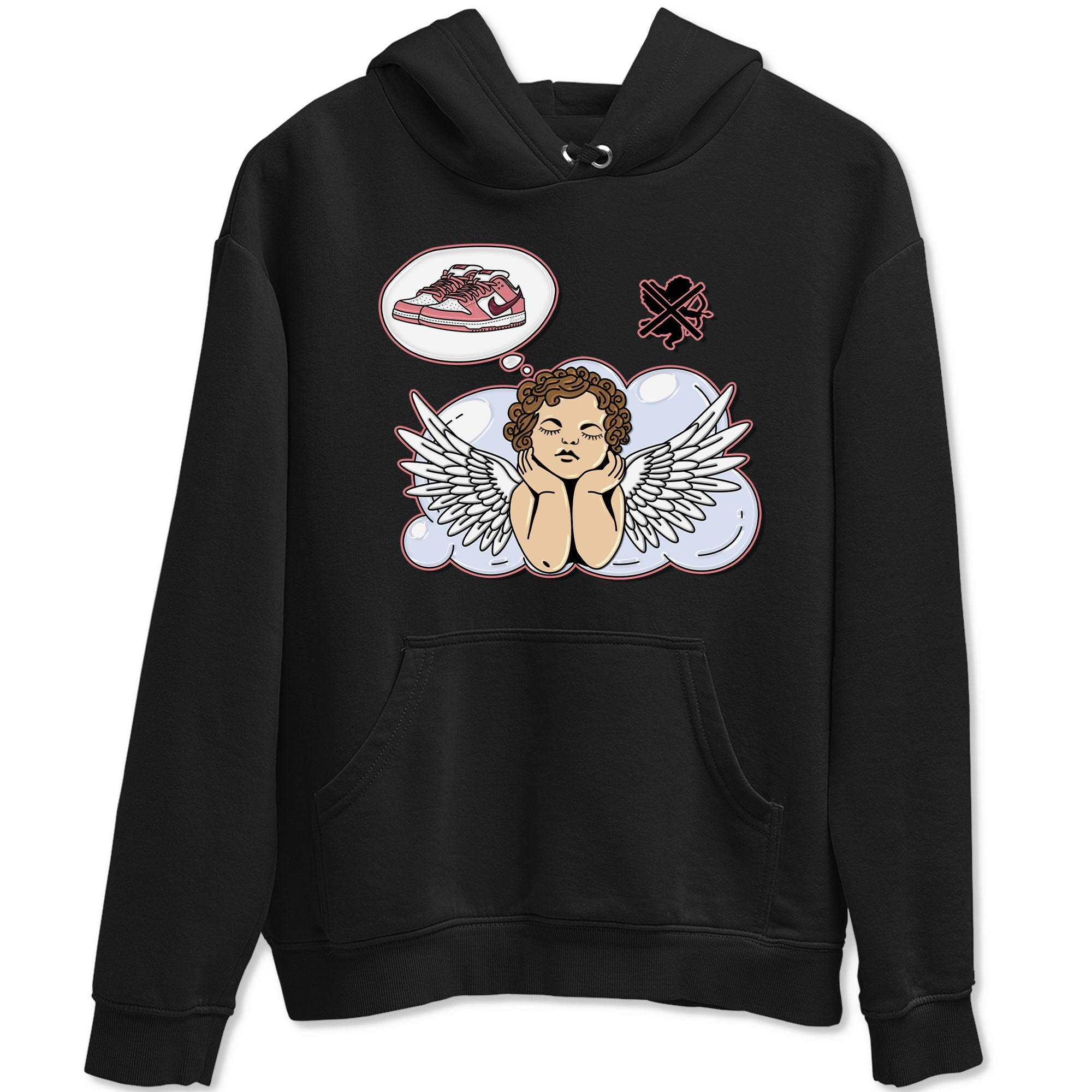 Dunk Valentine's Day shirt to match jordans Cupids Day Off sneaker tees Dunks Valentine's Day Drip Gear Zone unisex cotton Black 2 crew neck shirt