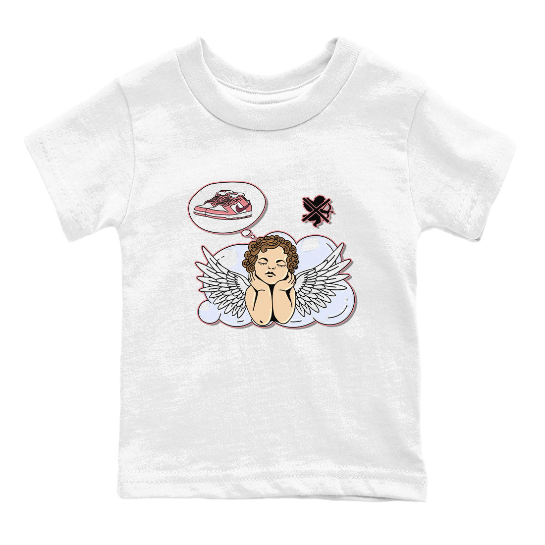 Dunk Valentine's Day shirt to match jordans Cupids Day Off sneaker tees Dunks Valentine's Day Drip Gear Zone baby toddler White 2 cotton Shirt