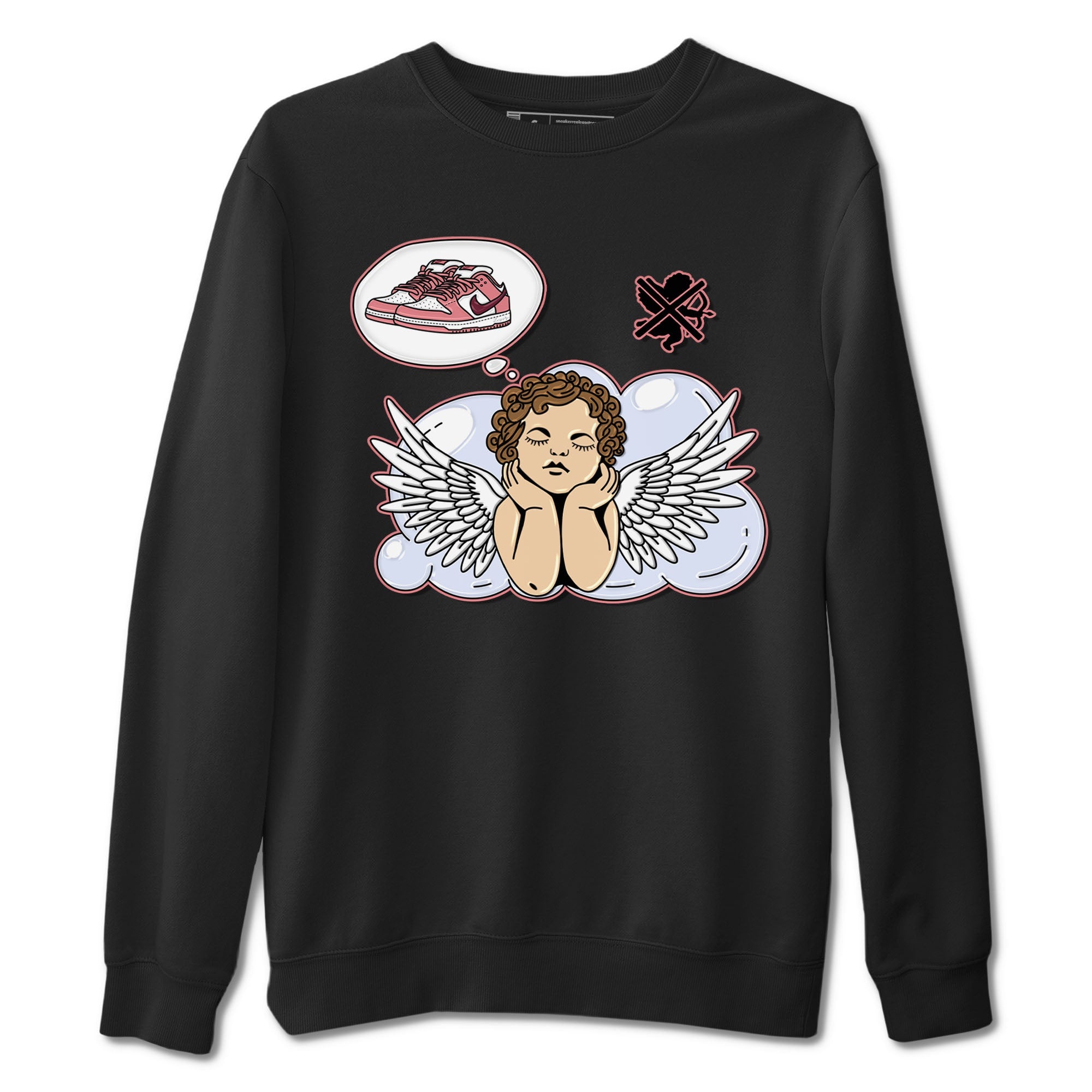 Dunk Valentine's Day shirt to match jordans Cupids Day Off sneaker tees Dunks Valentine's Day Drip Gear Zone unisex cotton Black 2 crew neck shirt