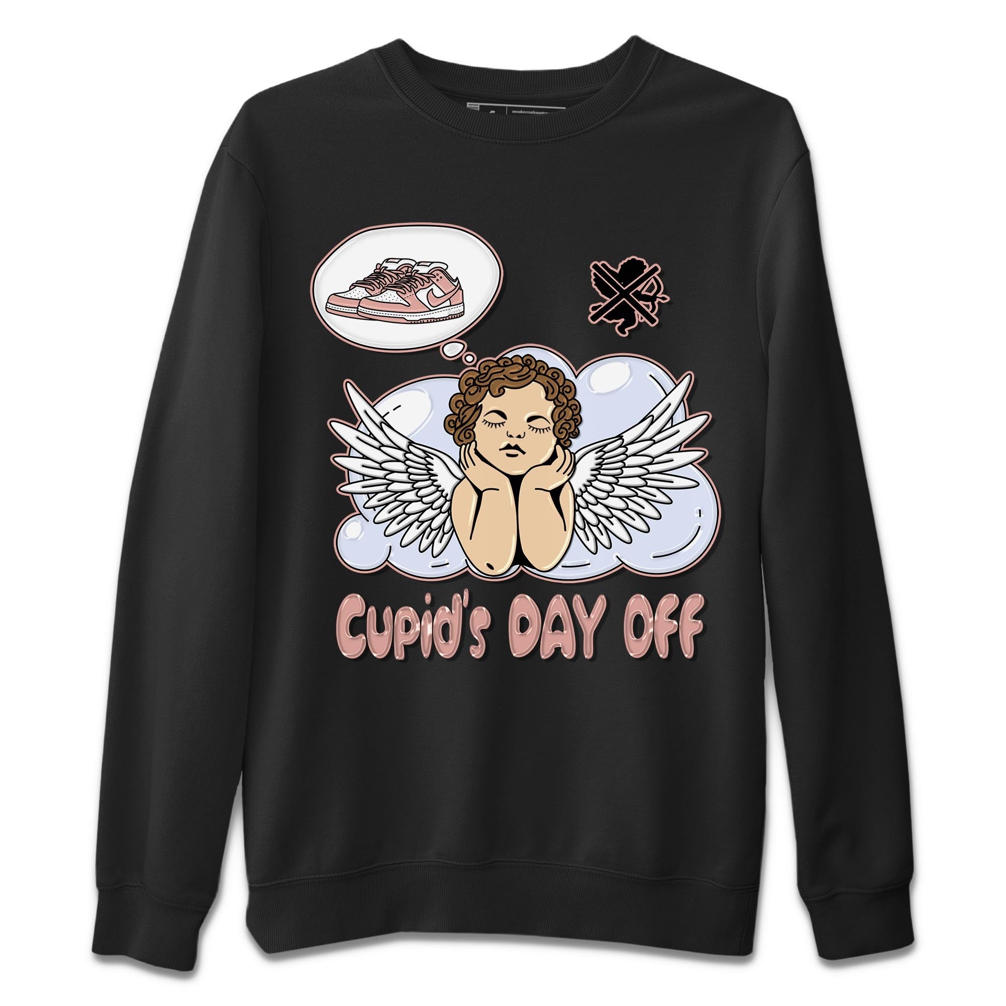 Nike Dunks Low Rose Whisper shirt to match jordans Cupids Day Off Streetwear Sneaker Shirt Nike Dunk Rose Whisper Drip Gear Zone Sneaker Matching Clothing Unisex Black 2 T-Shirt