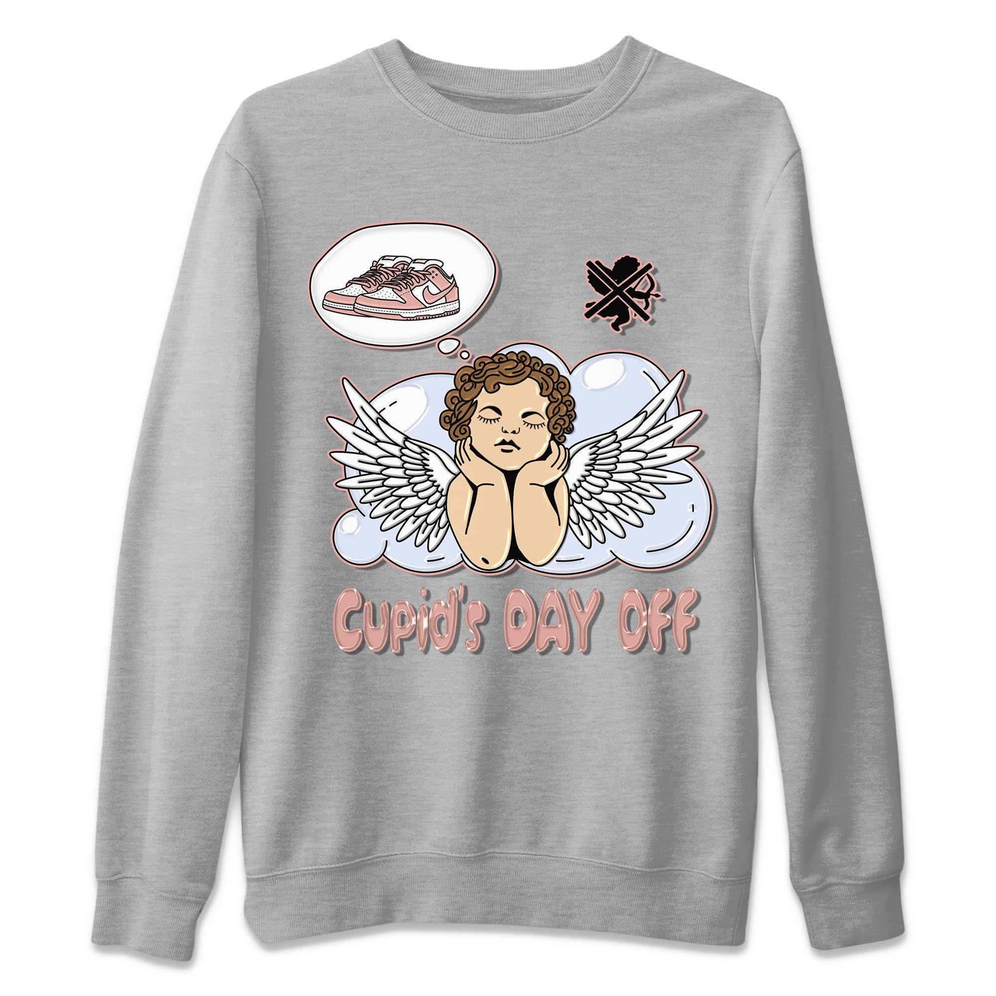 Nike Dunks Low Rose Whisper shirt to match jordans Cupids Day Off Streetwear Sneaker Shirt Nike Dunk Rose Whisper Drip Gear Zone Sneaker Matching Clothing Unisex Heather Grey 2 T-Shirt
