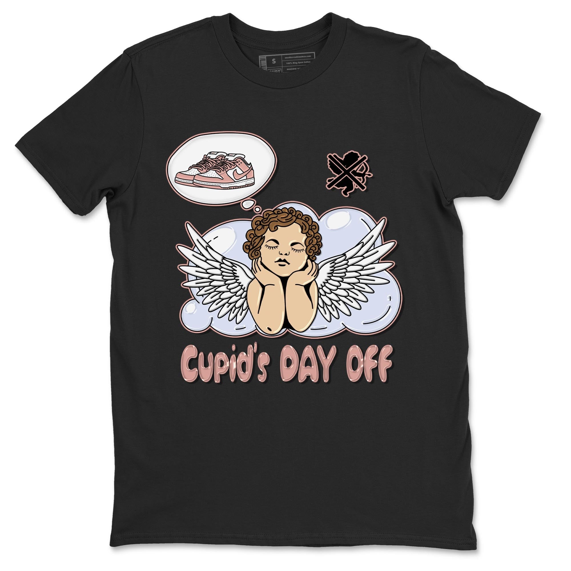 Nike Dunks Low Rose Whisper shirt to match jordans Cupids Day Off Streetwear Sneaker Shirt Nike Dunk Rose Whisper Drip Gear Zone Sneaker Matching Clothing Unisex Black 2 T-Shirt