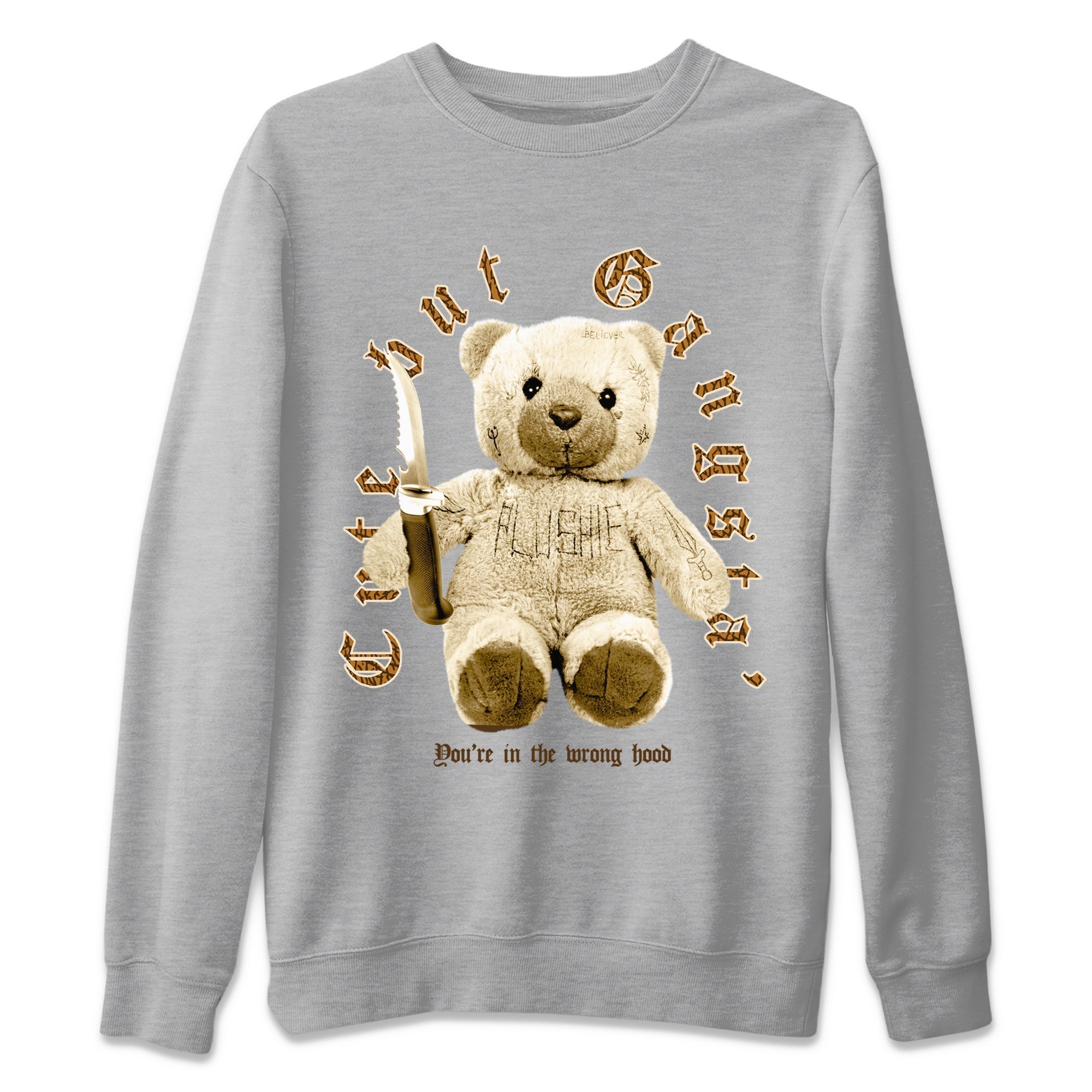 Jordan 3 Retro Palomino Sneaker Matching T-Shirt Cute Gangsta Streetwear Sneaker Shirt Air Jordan 3 Palomino Sneaker Release Tees Unisex Shirts Heather Grey 2