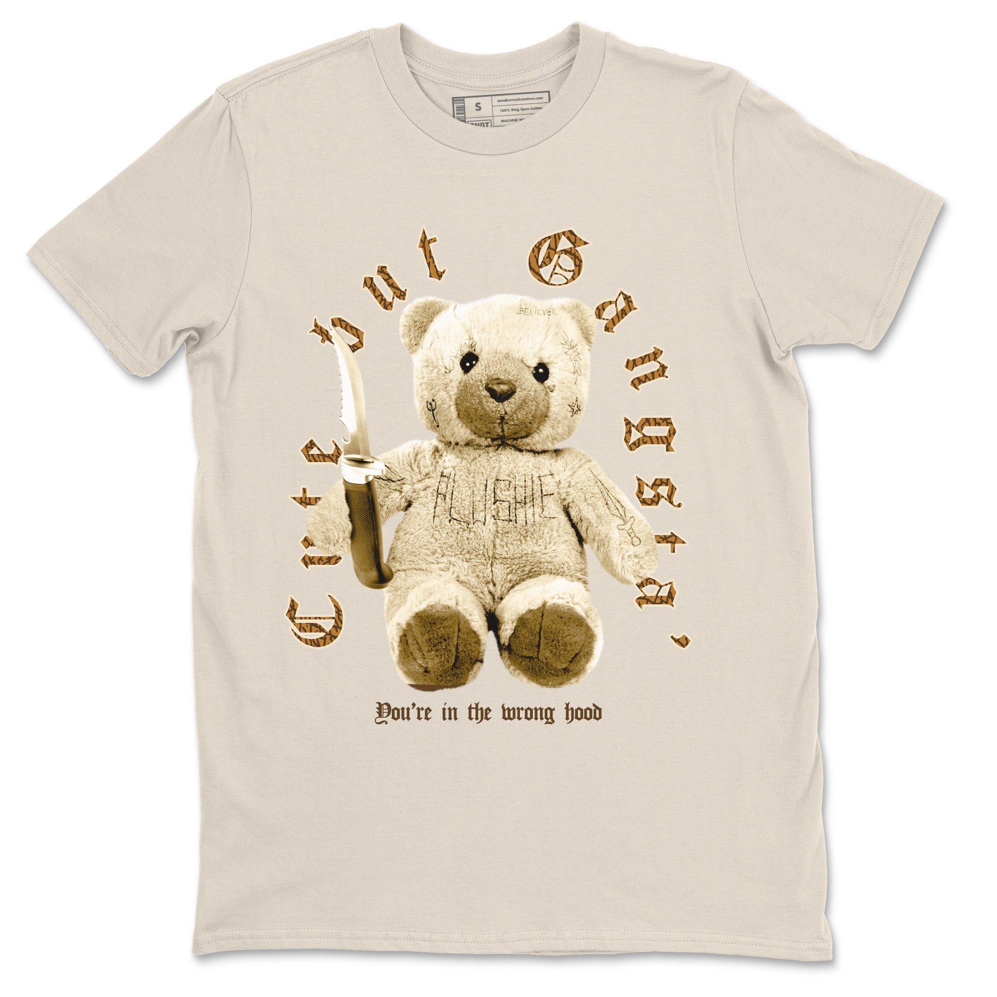 Jordan 3 Retro Palomino Sneaker Matching T-Shirt Cute Gangsta Streetwear Sneaker Shirt Air Jordan 3 Palomino Sneaker Release Tees Unisex Shirts Natural 2