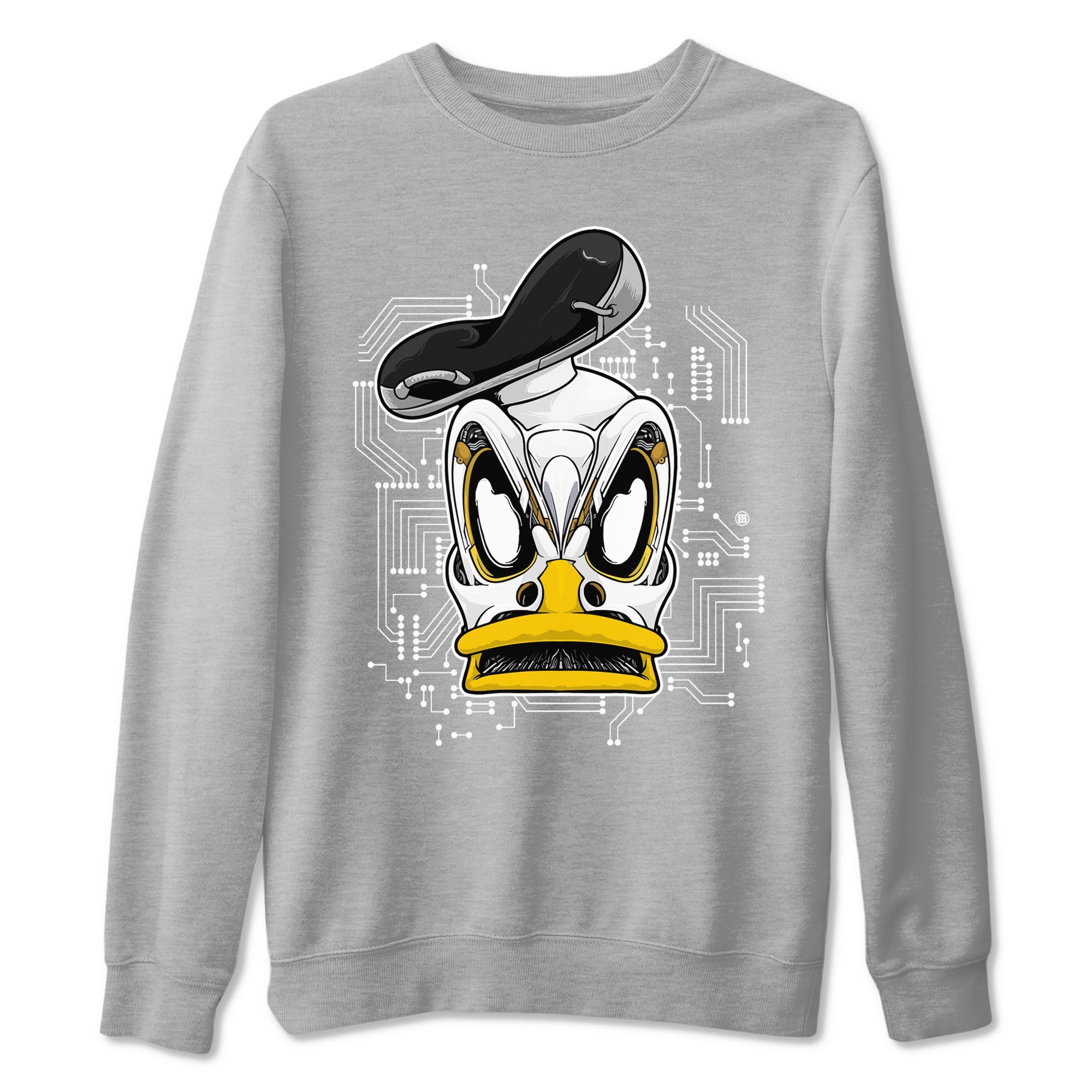 1s Yellow Ochre shirt to match jordans Cyber Duck sneaker tees Air Jordan 1 High OG Yellow Ochre Drip Gear Zone unisex cotton Heather Grey 2 crew neck shirt