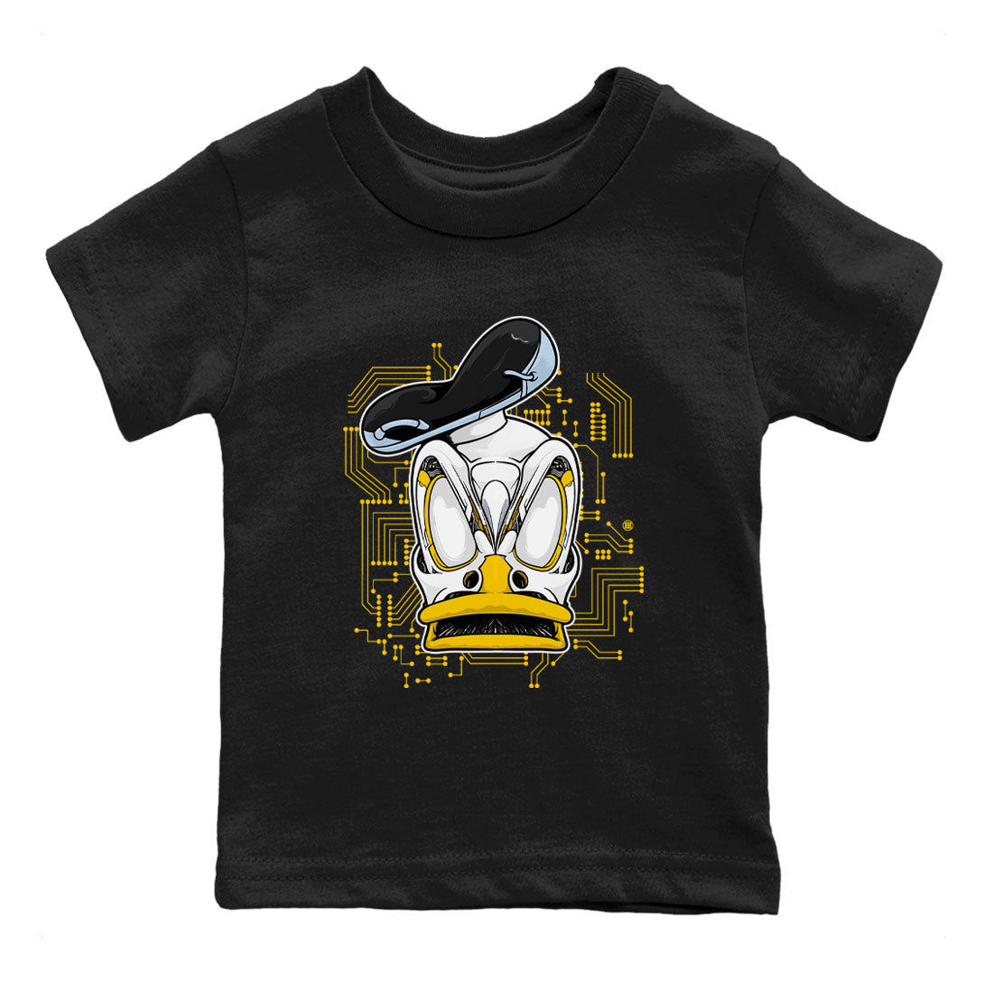 AJ6 Yellow Ochre shirt to match jordans Cyber Duck sneaker tees Air Jordan 6 Yellow Ochre Drip Gear Zone baby toddler Black 2 cotton Shirt