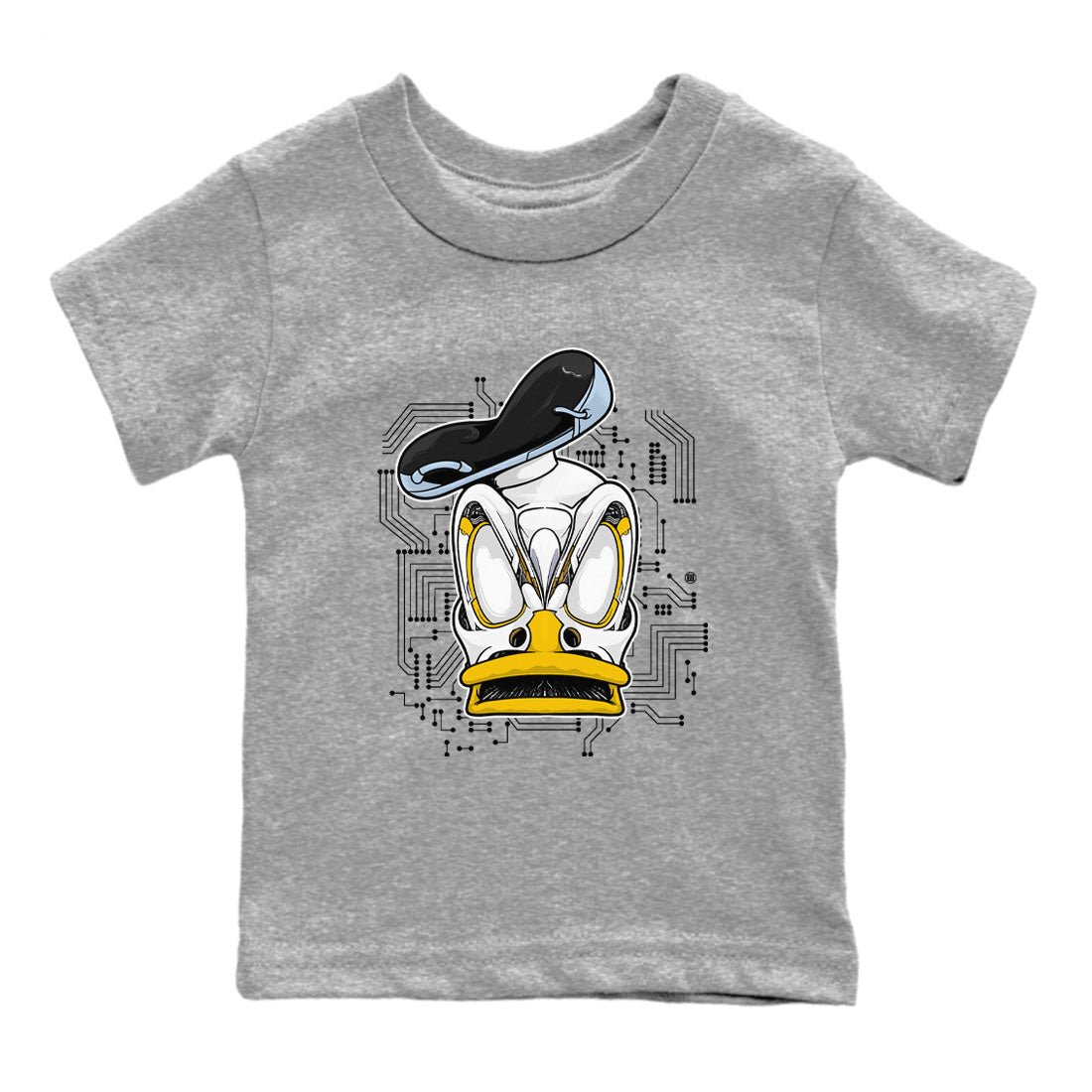 AJ6 Yellow Ochre shirt to match jordans Cyber Duck sneaker tees Air Jordan 6 Yellow Ochre Drip Gear Zone baby toddler Heather Grey 2 cotton Shirt