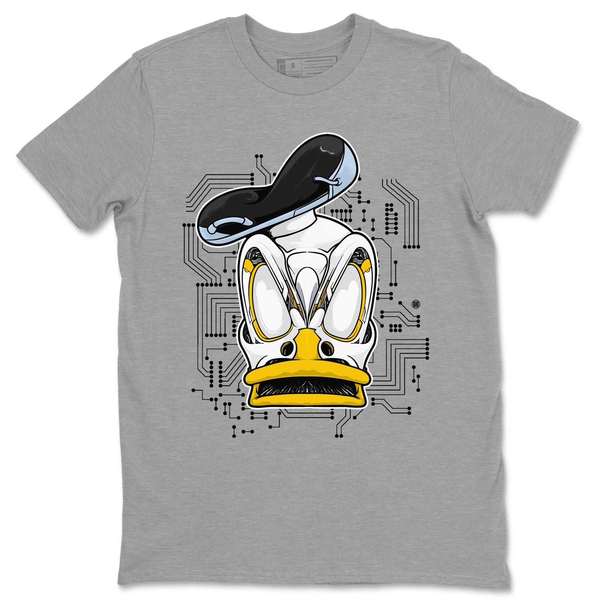 AJ6 Yellow Ochre shirt to match jordans Cyber Duck sneaker tees Air Jordan 6 Yellow Ochre Drip Gear Zone unisex cotton Heather Grey 2 crew neck shirt