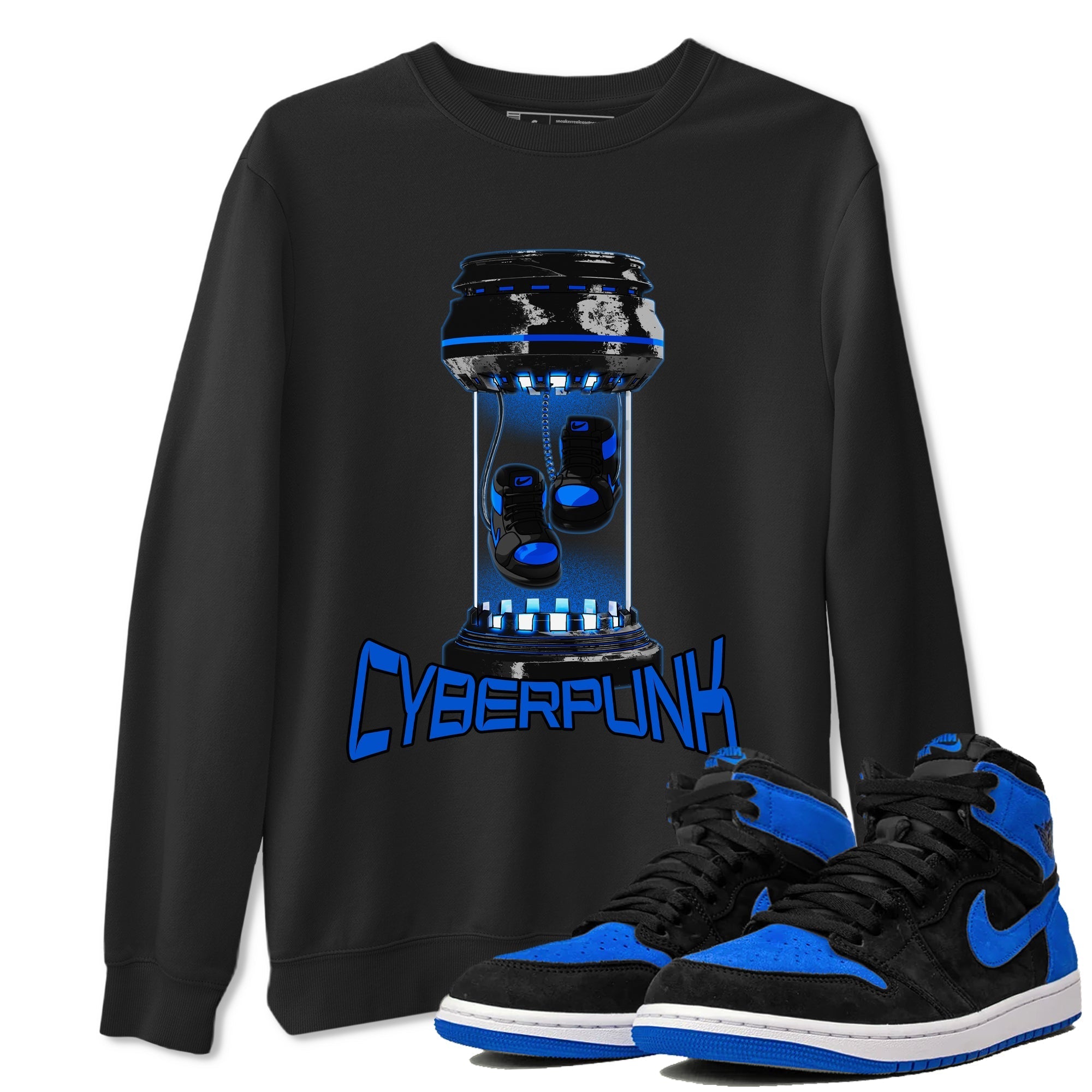 1sRoyal Reimagined shirt to match jordans Cyberpunk sneaker tees 1sRoyal Reimagined Drip Gear Zone Unisex Sneaker Tees and Sneaker Match T-Shirt Black 1 T-Shirt