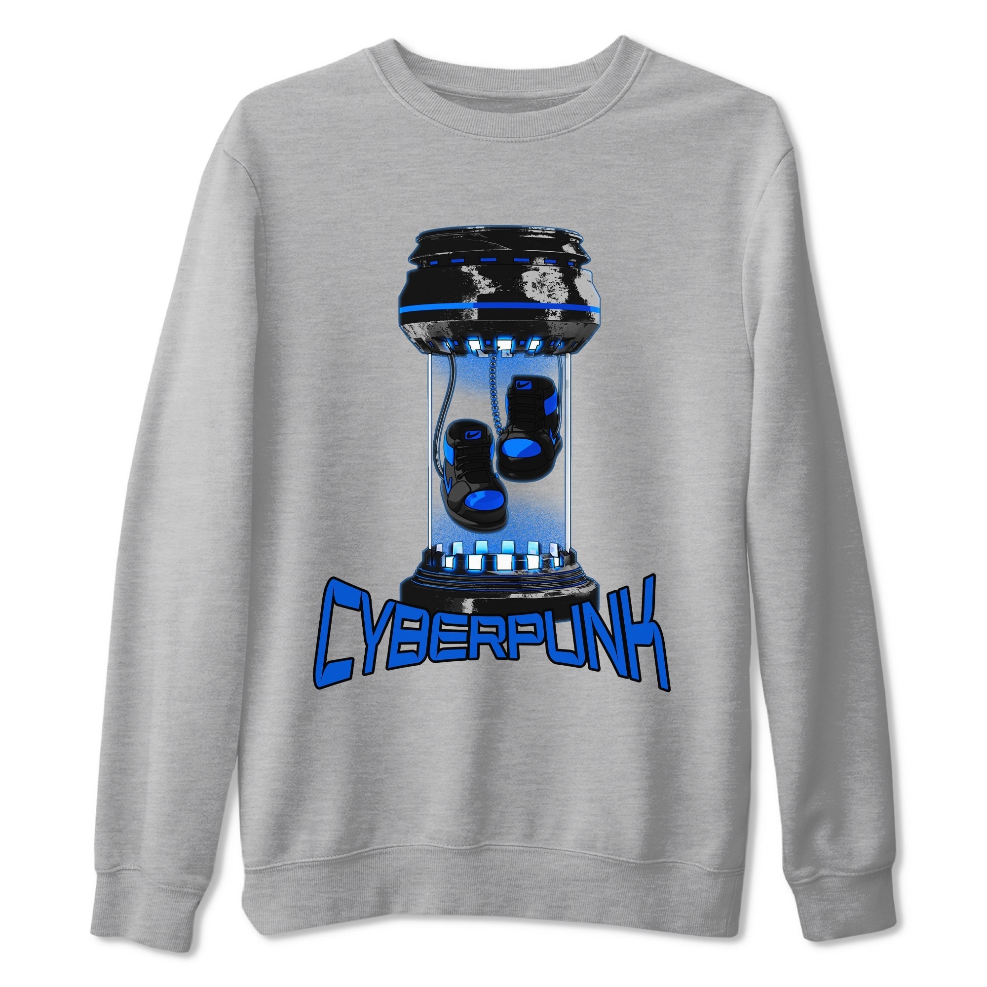 1sRoyal Reimagined shirt to match jordans Cyberpunk sneaker tees 1sRoyal Reimagined Drip Gear Zone Unisex Sneaker Tees and Sneaker Match T-Shirt Heather Grey 2 T-Shirt