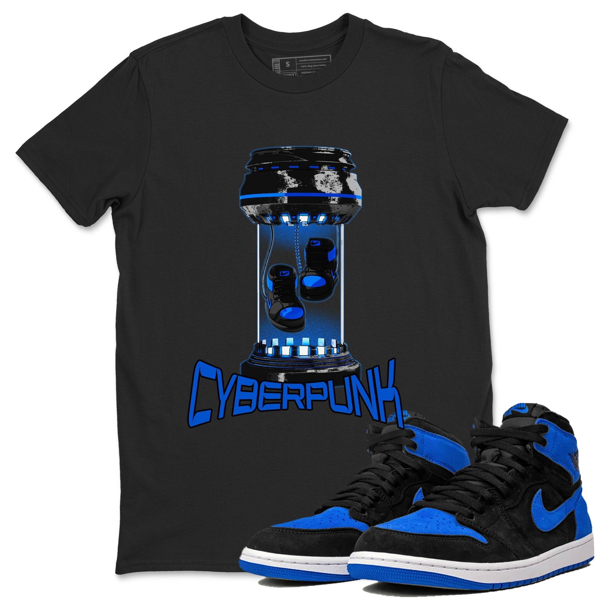 1sRoyal Reimagined shirt to match jordans Cyberpunk sneaker tees 1sRoyal Reimagined Drip Gear Zone Unisex Sneaker Tees and Sneaker Match T-Shirt Black 1 T-Shirt
