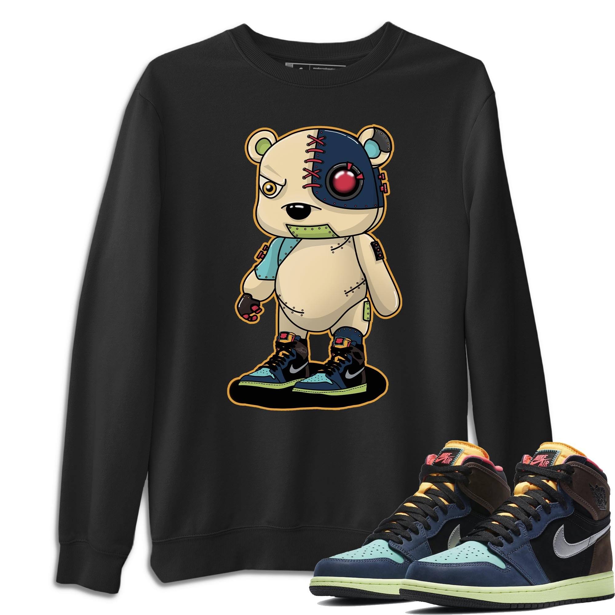 Jordan 1 Bio Hack Sneaker Match Tees Cyborg Bear Sneaker Tees Jordan 1 Bio Hack Jordan to match sneaker T-Shirt Crew Neck Shirts