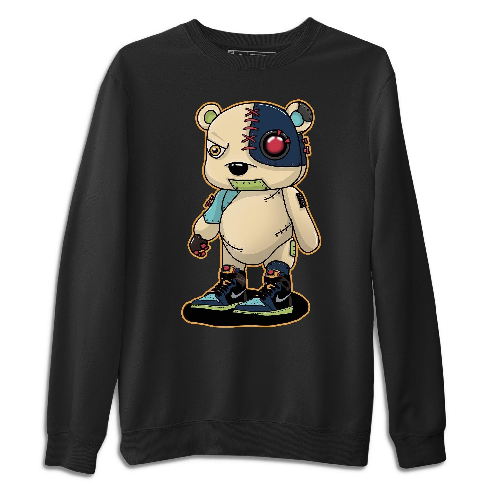 Jordan 1 Bio Hack Sneaker Match Tees Cyborg Bear Sneaker Tees Jordan 1 Bio Hack Jordan to match sneaker T-Shirt Crew Neck Shirts