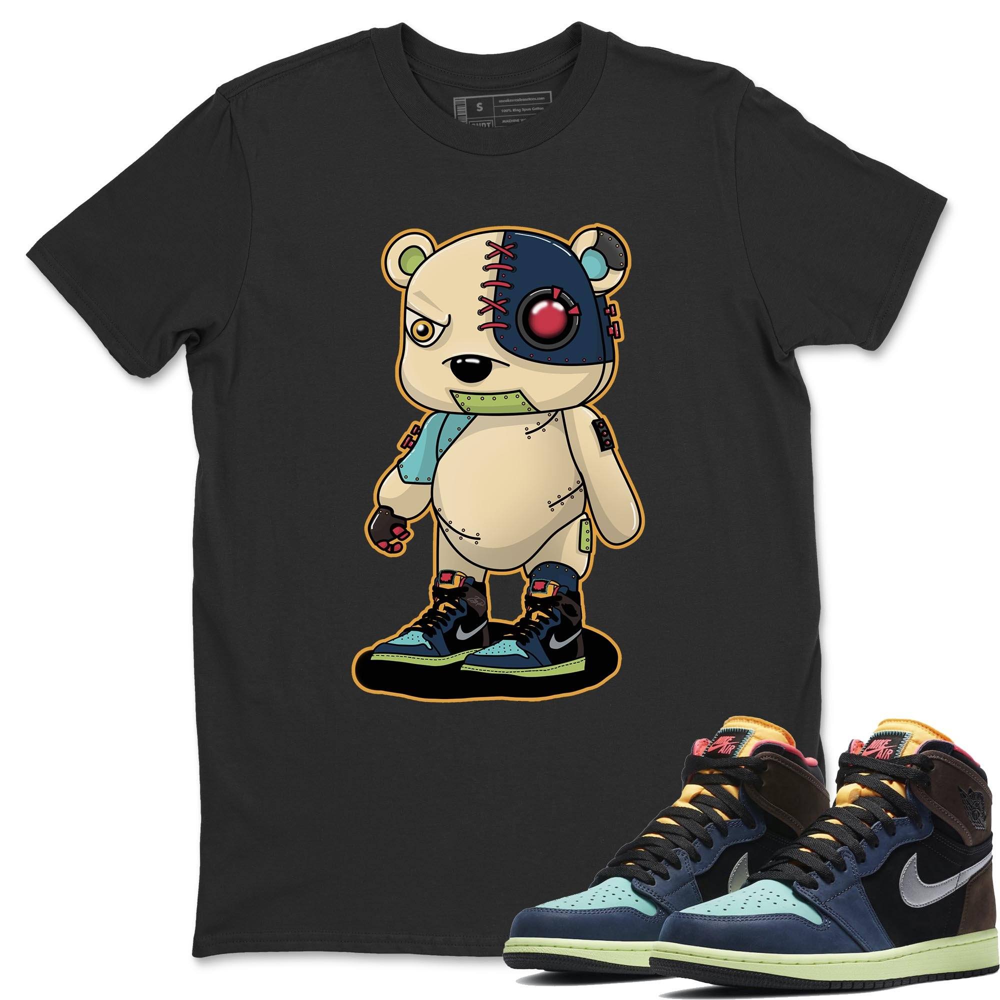 Jordan 1 Bio Hack Sneaker Match Tees Cyborg Bear Sneaker Tees Jordan 1 Bio Hack Jordan to match sneaker T-Shirt Crew Neck Shirts