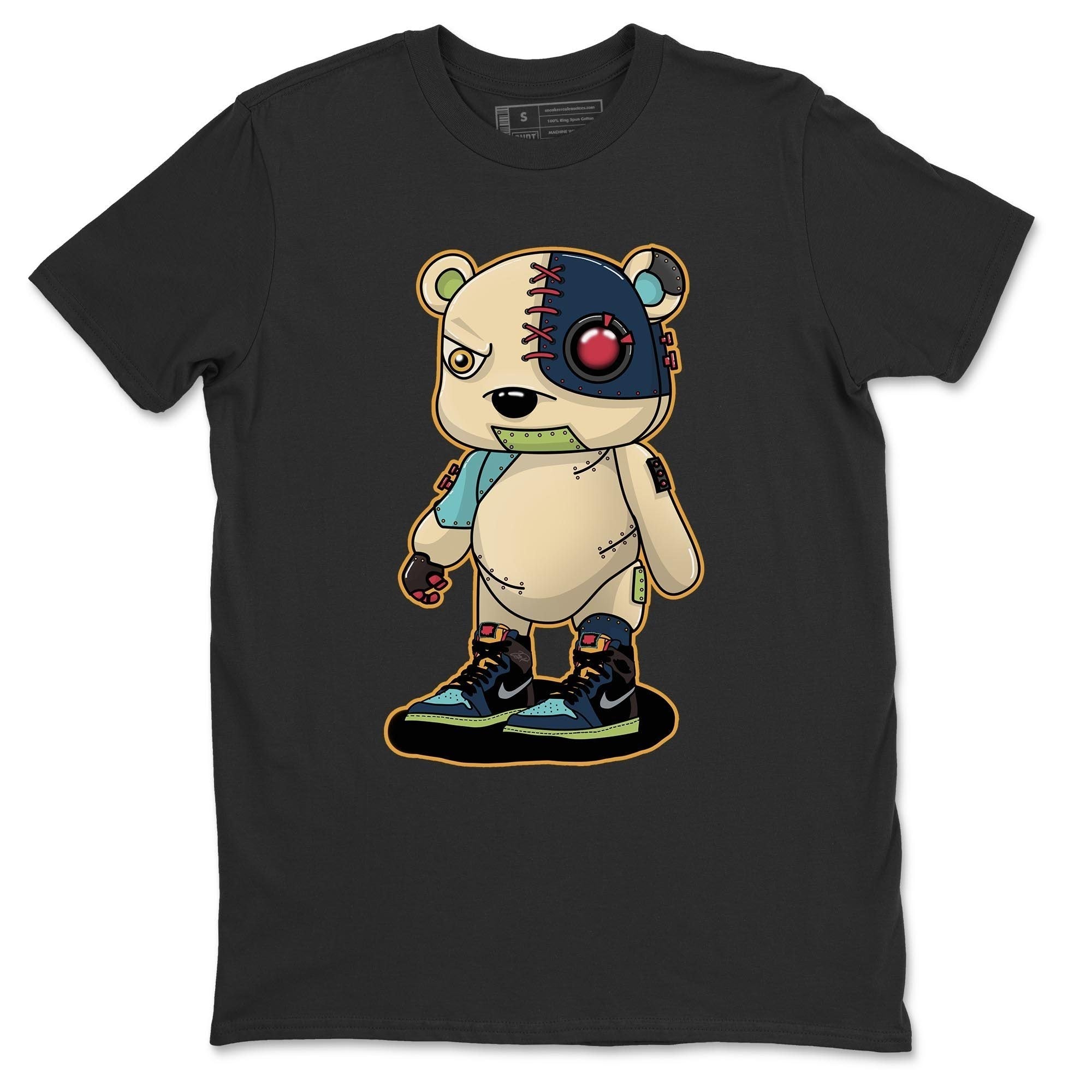 Jordan 1 Bio Hack Sneaker Match Tees Cyborg Bear Sneaker Tees Jordan 1 Bio Hack Jordan to match sneaker T-Shirt Crew Neck Shirts