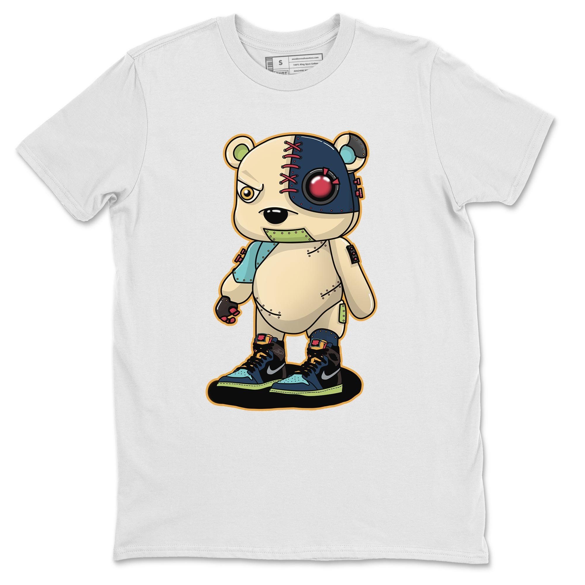 Jordan 1 Bio Hack Sneaker Match Tees Cyborg Bear Sneaker Tees Jordan 1 Bio Hack Jordan to match sneaker T-Shirt Crew Neck Shirts