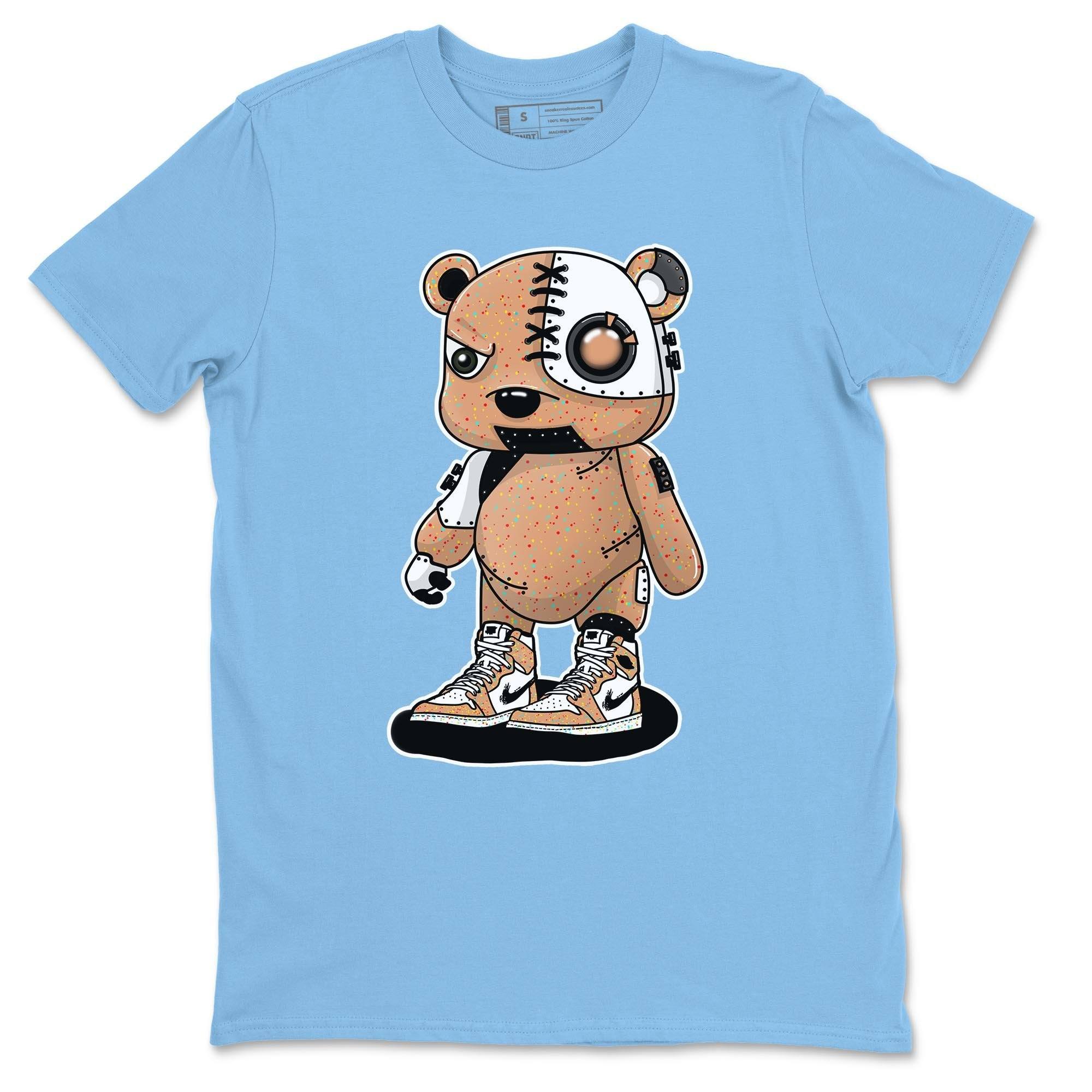 Jordan 1 Brushstroke Sneaker Matching T-Shirt Cyborg Bear Sneaker Tees Jordan 1 Brushstroke Sneaker Release Tees Crew Neck Tees