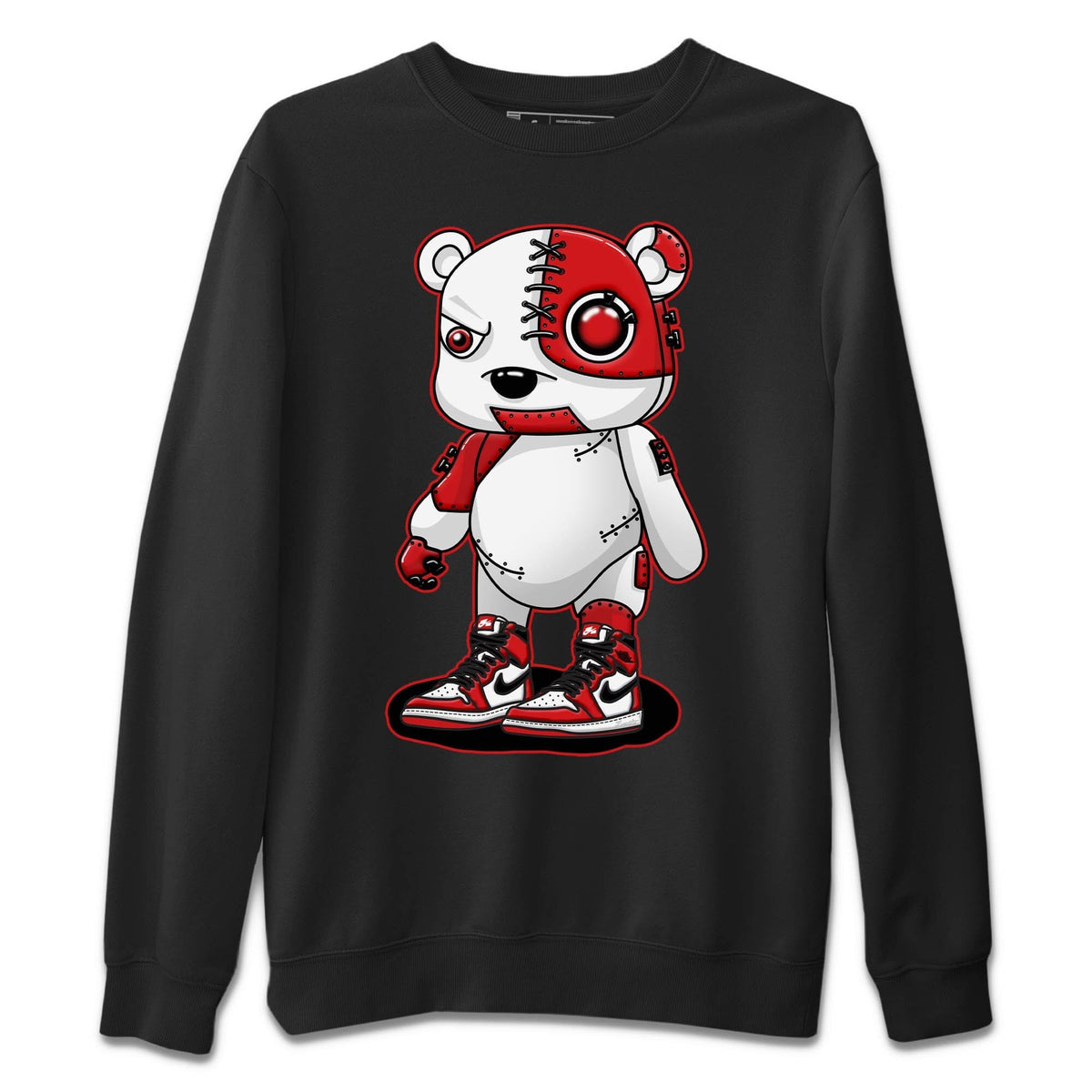 Jordan 1 lost & found Sneaker Matching T-Shirt Cyborg Bear Sneaker Tees Jordan 1 lost & found Sneaker Release Tees Crew Neck Tees