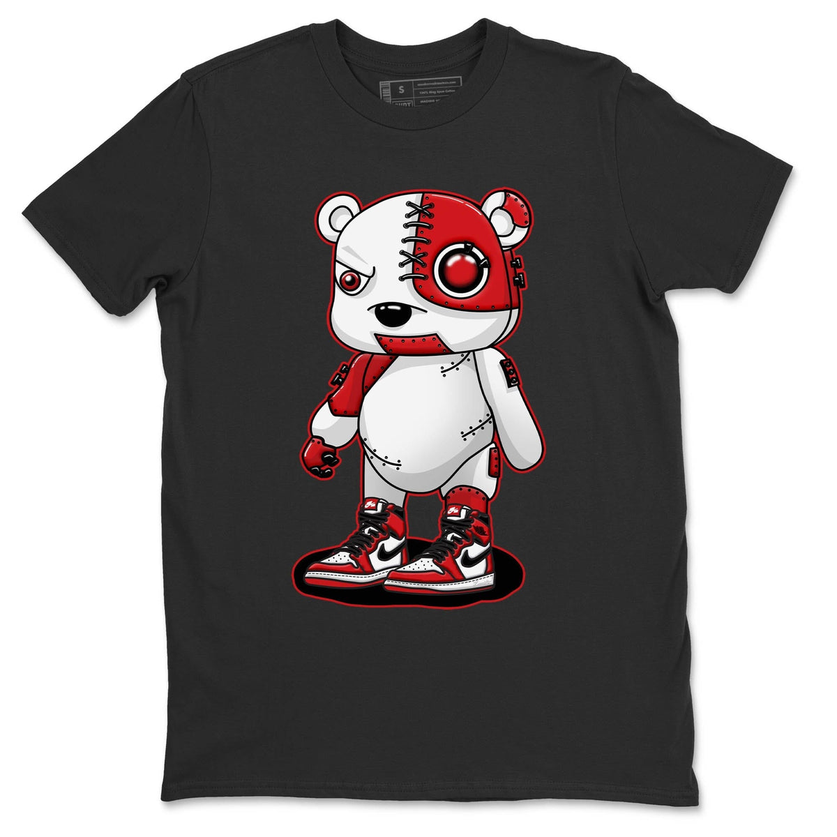 Jordan 1 lost & found Sneaker Matching T-Shirt Cyborg Bear Sneaker Tees Jordan 1 lost & found Sneaker Release Tees Crew Neck Tees