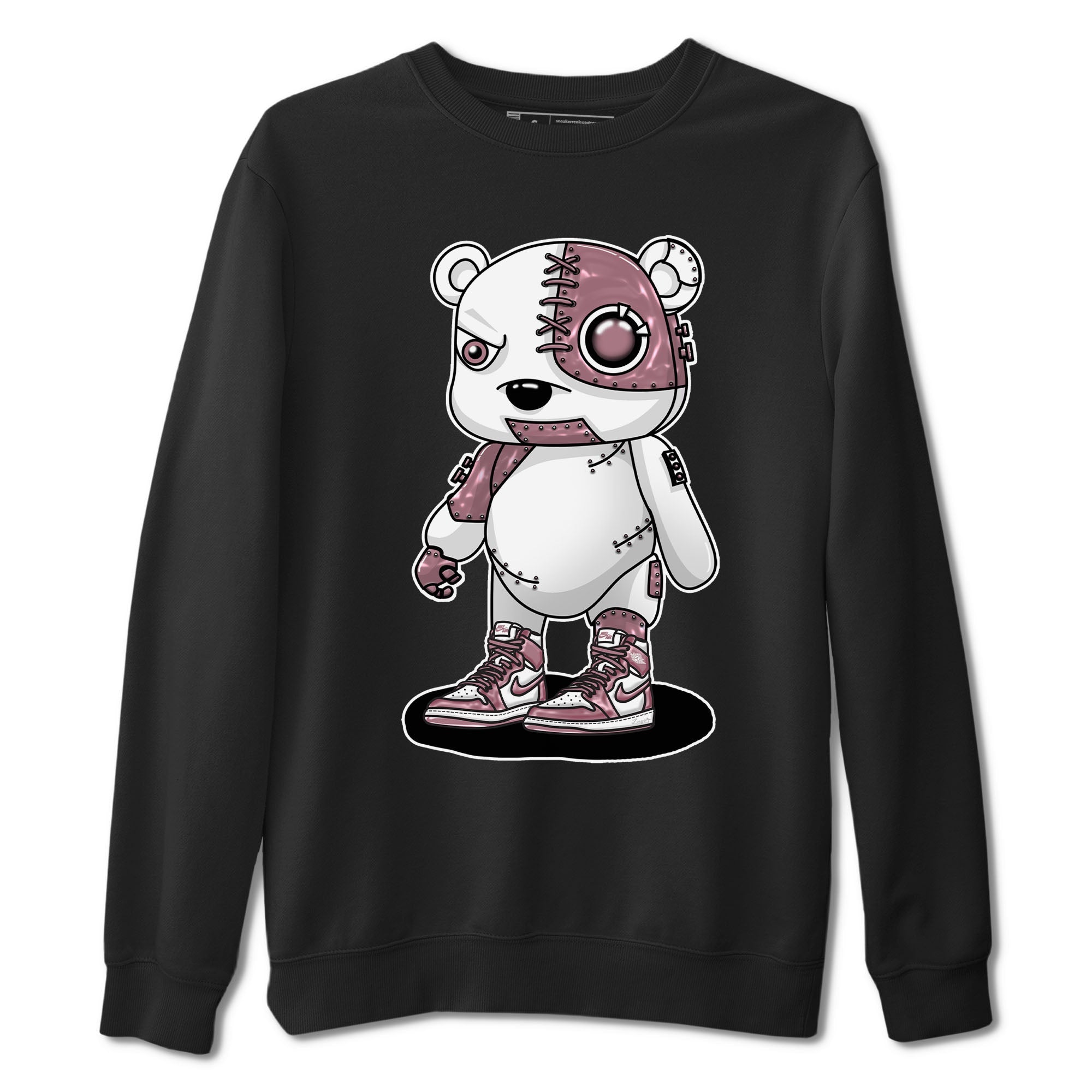 Air Jordan 1 Mauve shirt to match jordans Cyborg Bear sneaker tees AJ1 Mauve Drip Gear Zone Sneaker Matching Clothing Brand Unisex Sneaker Tee Black 2 T-Shirt
