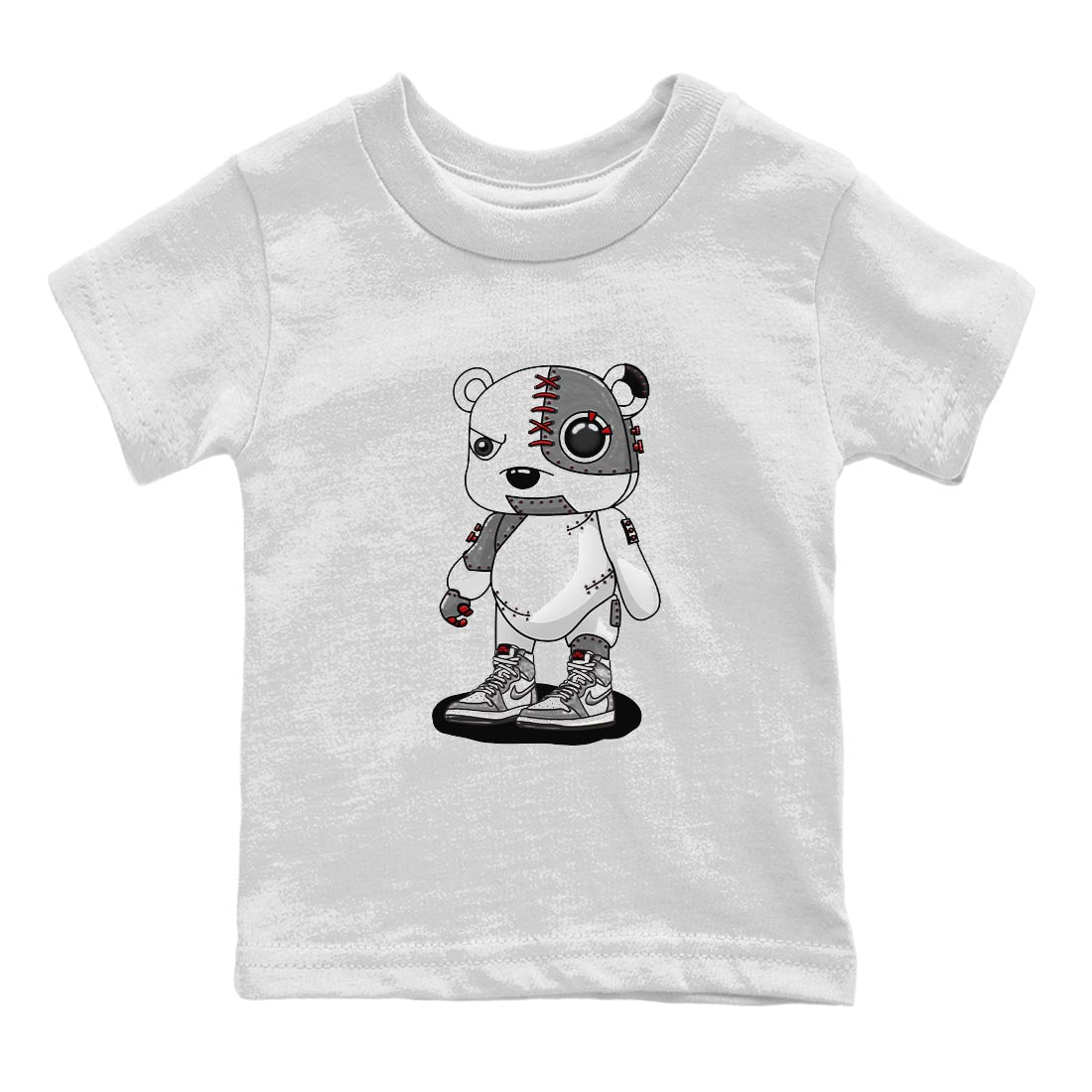 1s High OG Washed Heritage Sneaker Match Tees Cyborg Bear Streetwear Sneaker Shirt Air Jordan 1 Washed Heritage Sneaker Release Tees Kids Shirts White 2