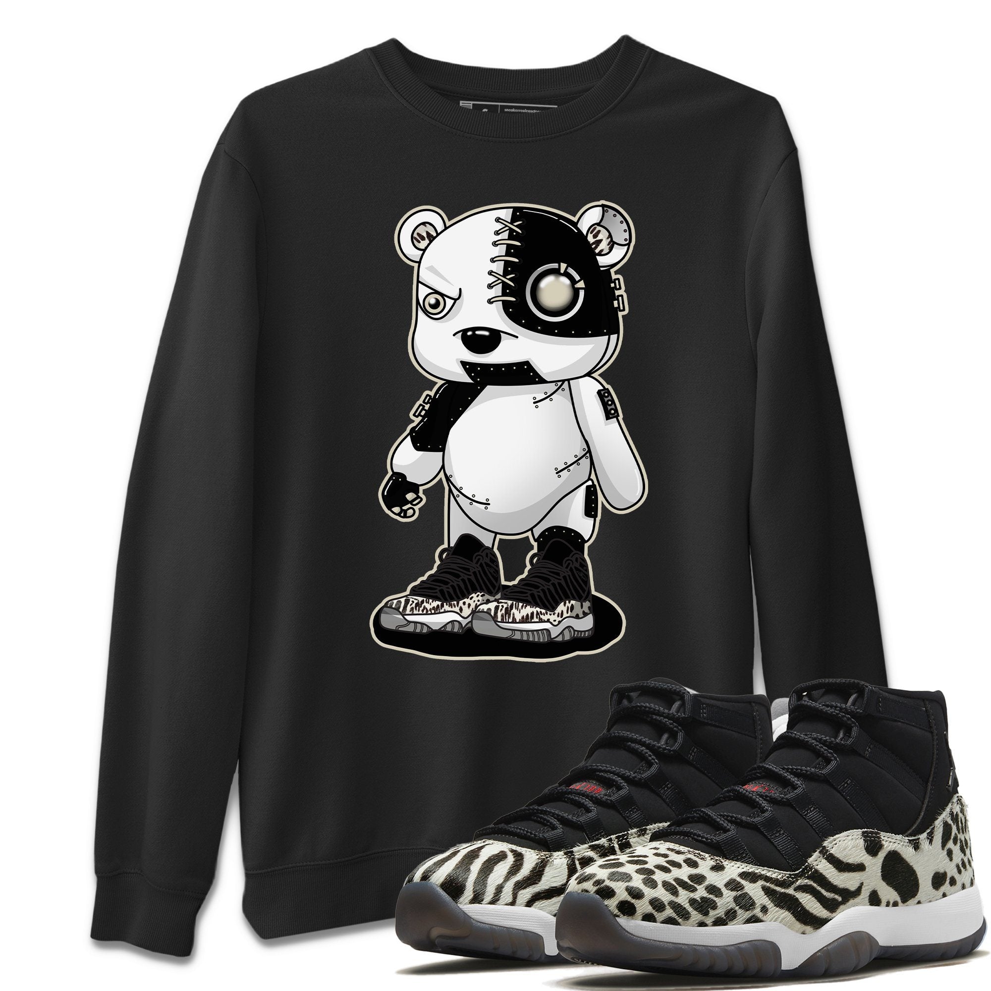 Jordan 11 Animal Instinct Shirt To Match Jordans Cyborg Bear Sneaker Tees Jordan 11 Animal Instinct Drip Gear Zone Sneaker Matching Clothing Unisex Shirts