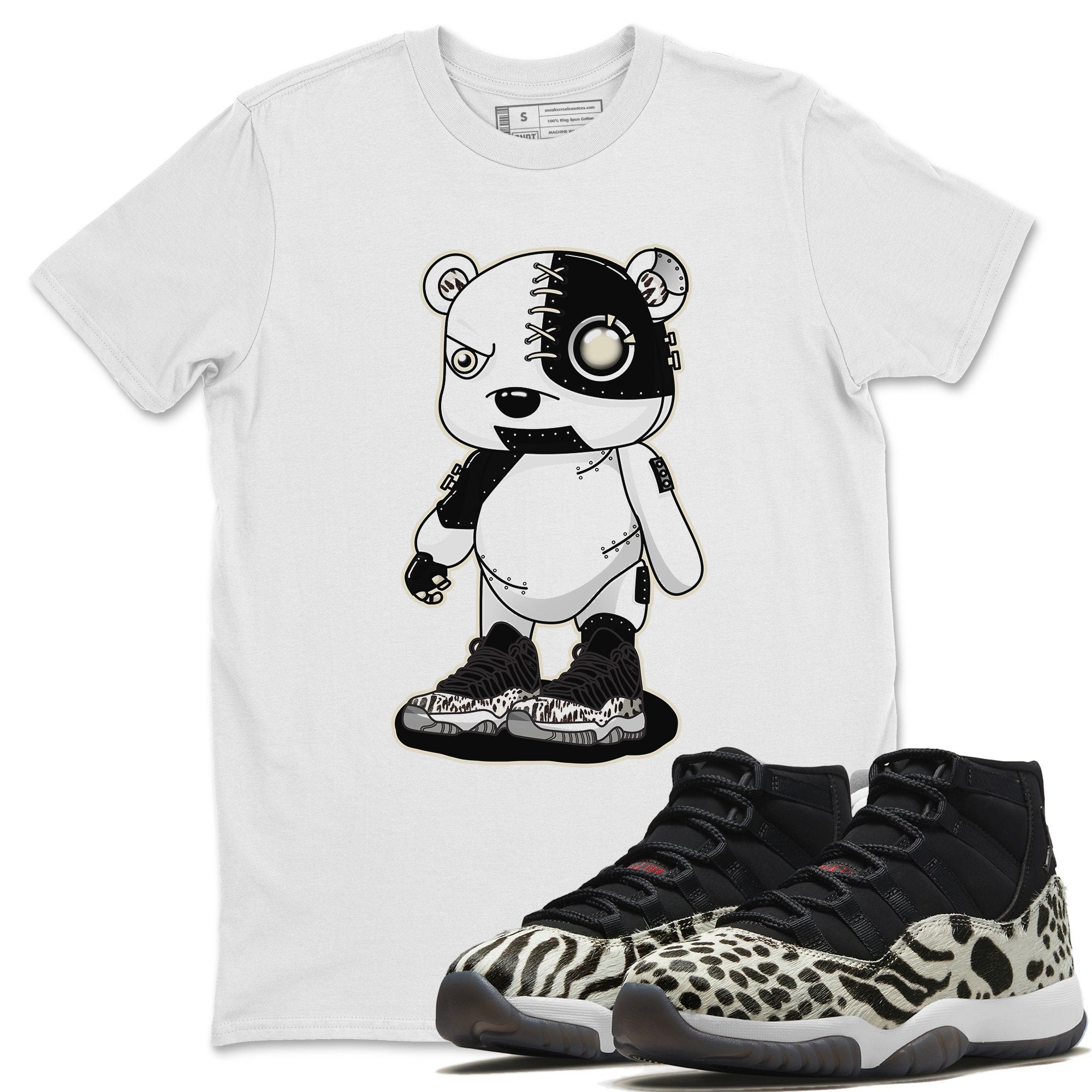 Jordan 11 Animal Instinct Shirt To Match Jordans Cyborg Bear Sneaker Tees Jordan 11 Animal Instinct Drip Gear Zone Sneaker Matching Clothing Unisex Shirts