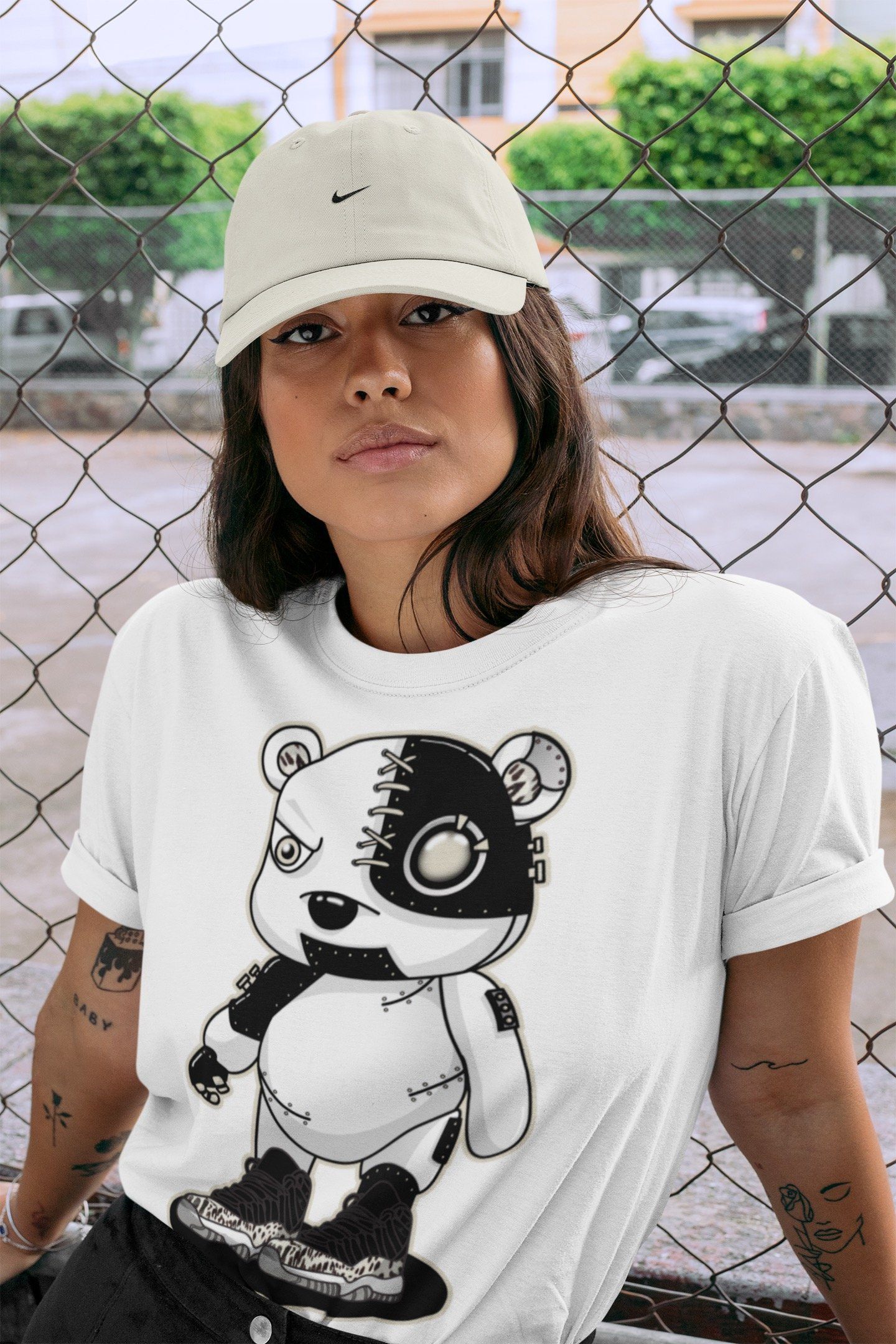 Jordan 11 Animal Instinct Shirt To Match Jordans Cyborg Bear Sneaker Tees Jordan 11 Animal Instinct Drip Gear Zone Sneaker Matching Clothing Unisex Shirts