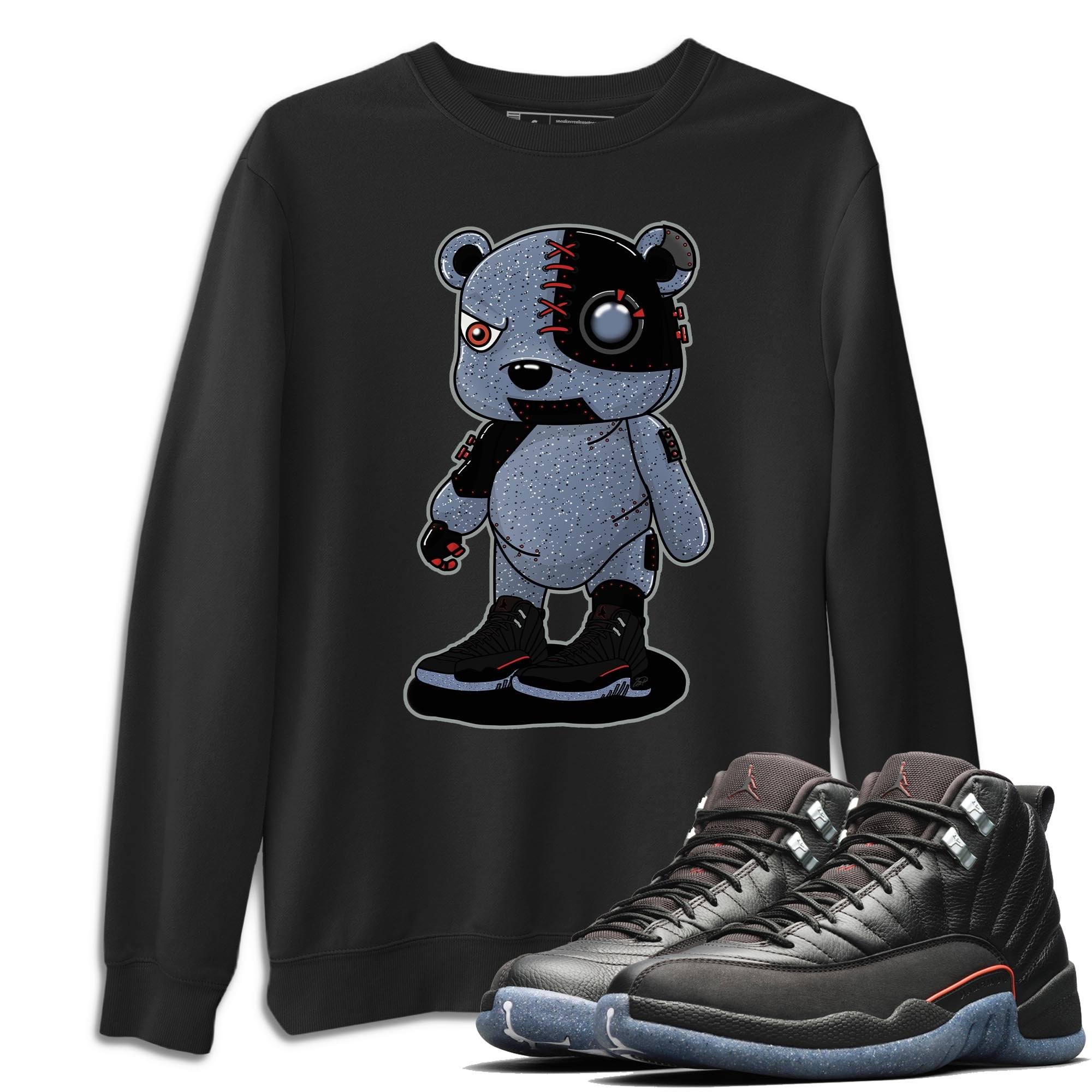 Jordan 12 Grind Shirt To Match Jordans Cyborg Bear Sneaker Tees Jordan 12 Grind Drip Gear Zone Sneaker Matching Clothing Unisex Shirts