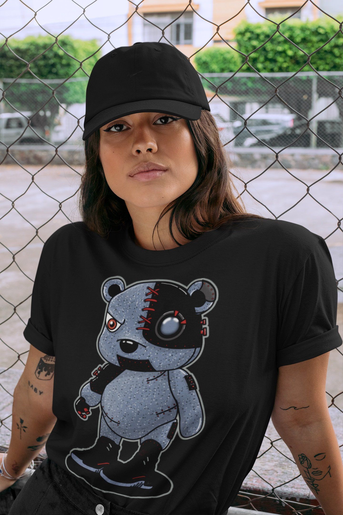 Jordan 12 Grind Shirt To Match Jordans Cyborg Bear Sneaker Tees Jordan 12 Grind Drip Gear Zone Sneaker Matching Clothing Unisex Shirts