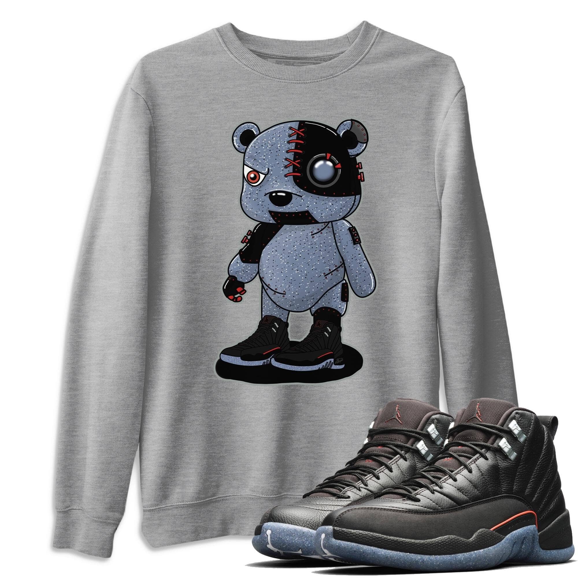 Jordan 12 Grind Shirt To Match Jordans Cyborg Bear Sneaker Tees Jordan 12 Grind Drip Gear Zone Sneaker Matching Clothing Unisex Shirts