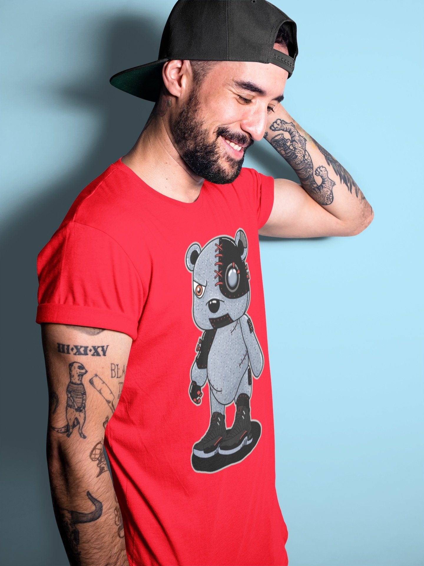 Jordan 12 Grind Shirt To Match Jordans Cyborg Bear Sneaker Tees Jordan 12 Grind Drip Gear Zone Sneaker Matching Clothing Unisex Shirts