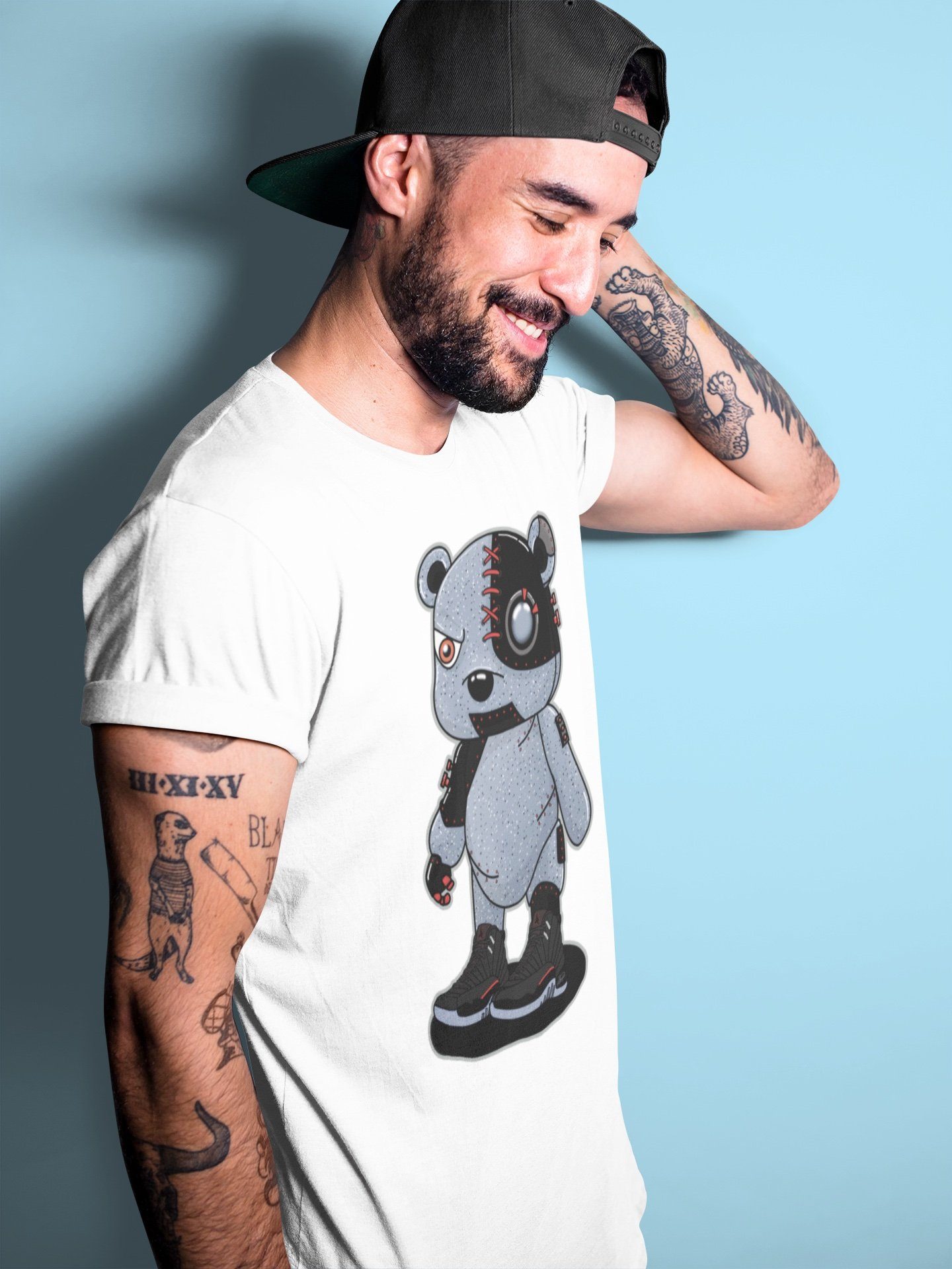 Jordan 12 Grind Shirt To Match Jordans Cyborg Bear Sneaker Tees Jordan 12 Grind Drip Gear Zone Sneaker Matching Clothing Unisex Shirts