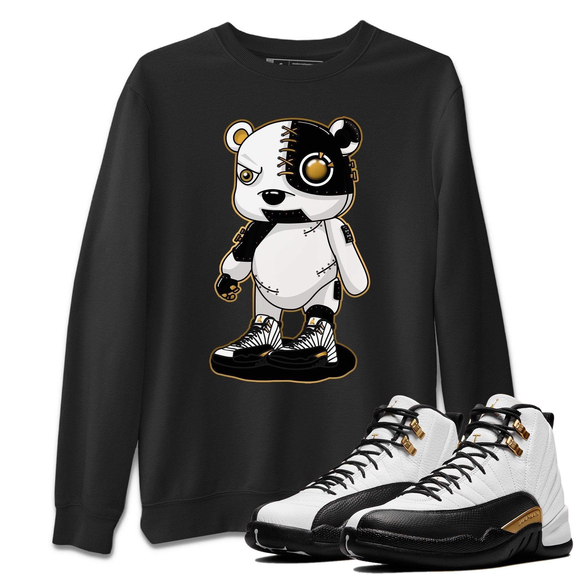 Jordan 12 Royalty Shirt To Match Jordans Cyborg Bear Sneaker Tees Jordan 12 Royalty Drip Gear Zone Sneaker Matching Clothing Unisex Shirts