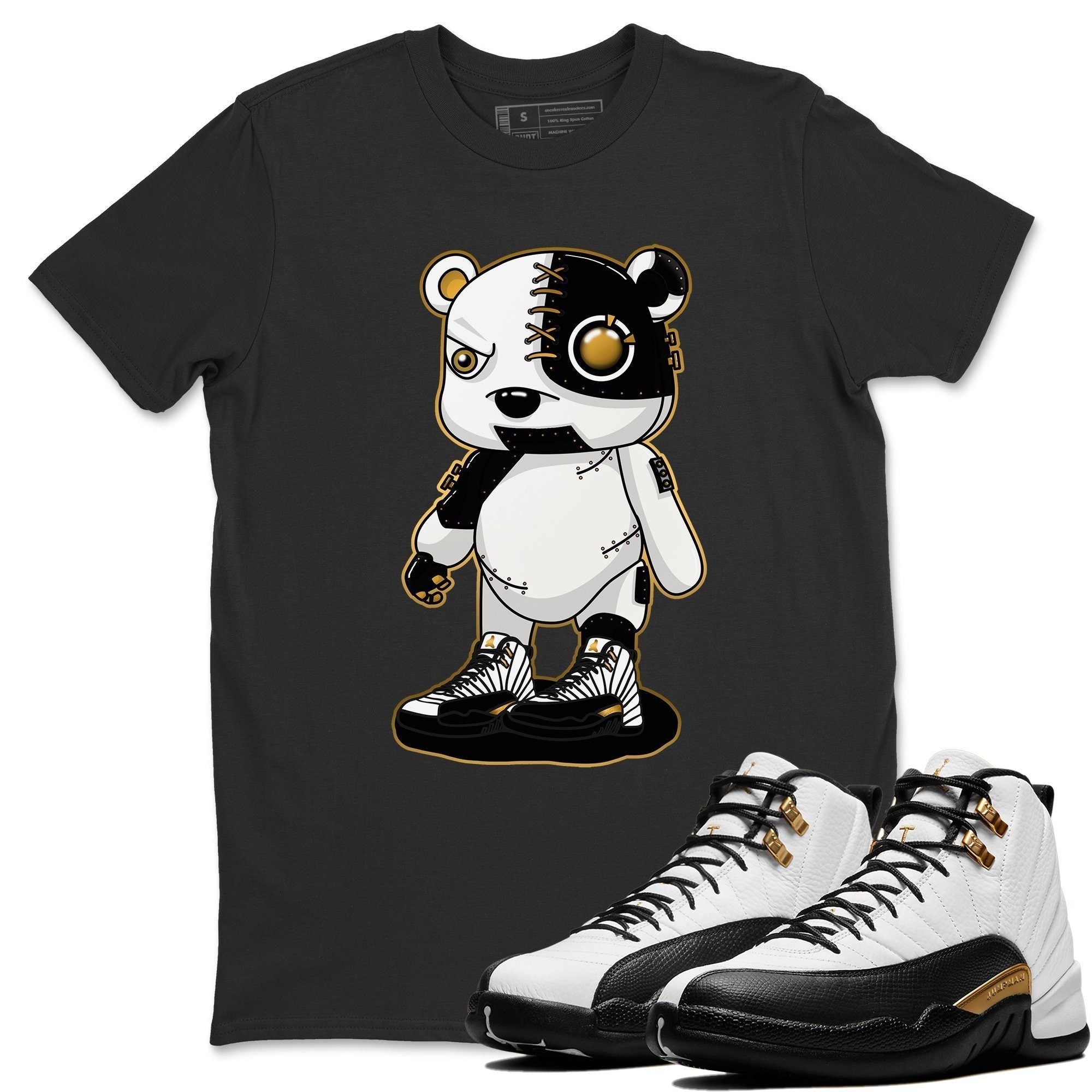 Jordan 12 Royalty Shirt To Match Jordans Cyborg Bear Sneaker Tees Jordan 12 Royalty Drip Gear Zone Sneaker Matching Clothing Unisex Shirts