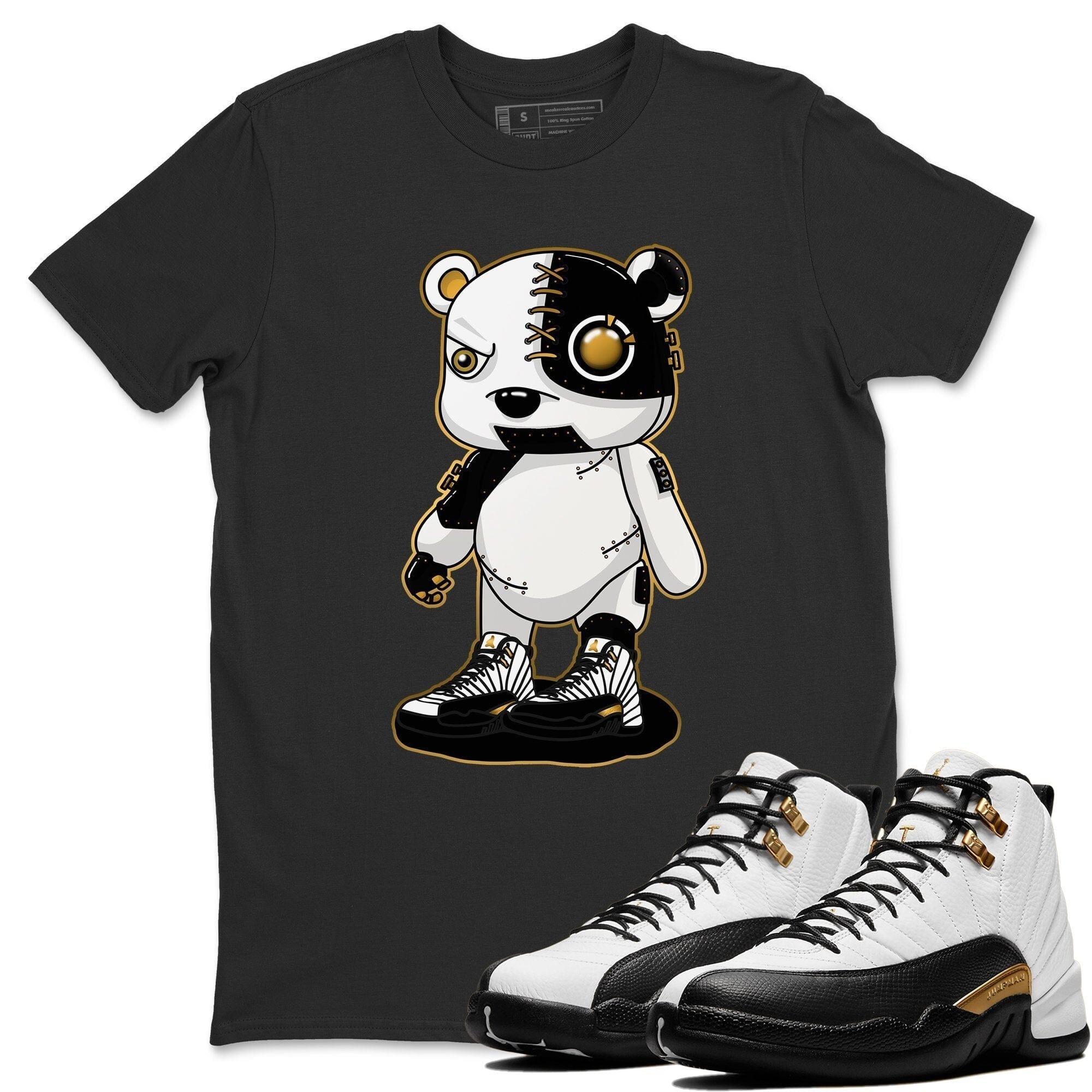 Jordan 12 Royalty Shirt To Match Jordans Cyborg Bear Sneaker Tees Jordan 12 Royalty Drip Gear Zone Sneaker Matching Clothing Unisex Shirts