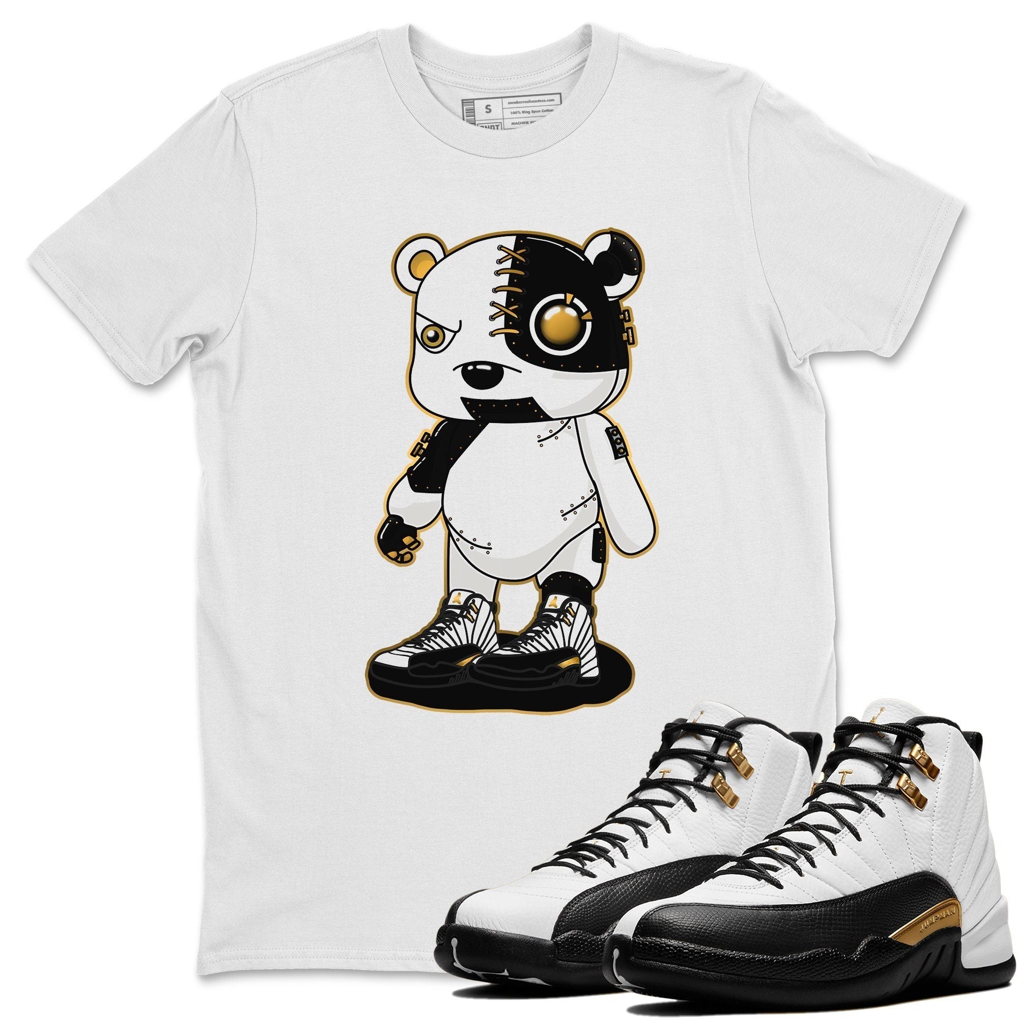 Jordan 12 Royalty Shirt To Match Jordans Cyborg Bear Sneaker Tees Jordan 12 Royalty Drip Gear Zone Sneaker Matching Clothing Unisex Shirts