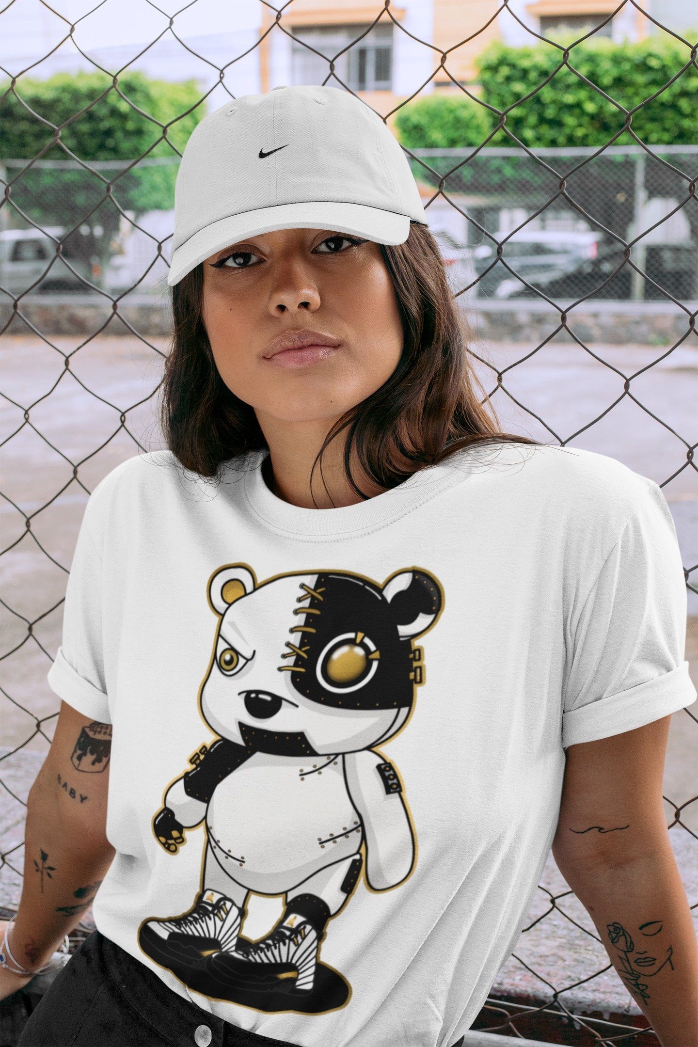 Jordan 12 Royalty Shirt To Match Jordans Cyborg Bear Sneaker Tees Jordan 12 Royalty Drip Gear Zone Sneaker Matching Clothing Unisex Shirts