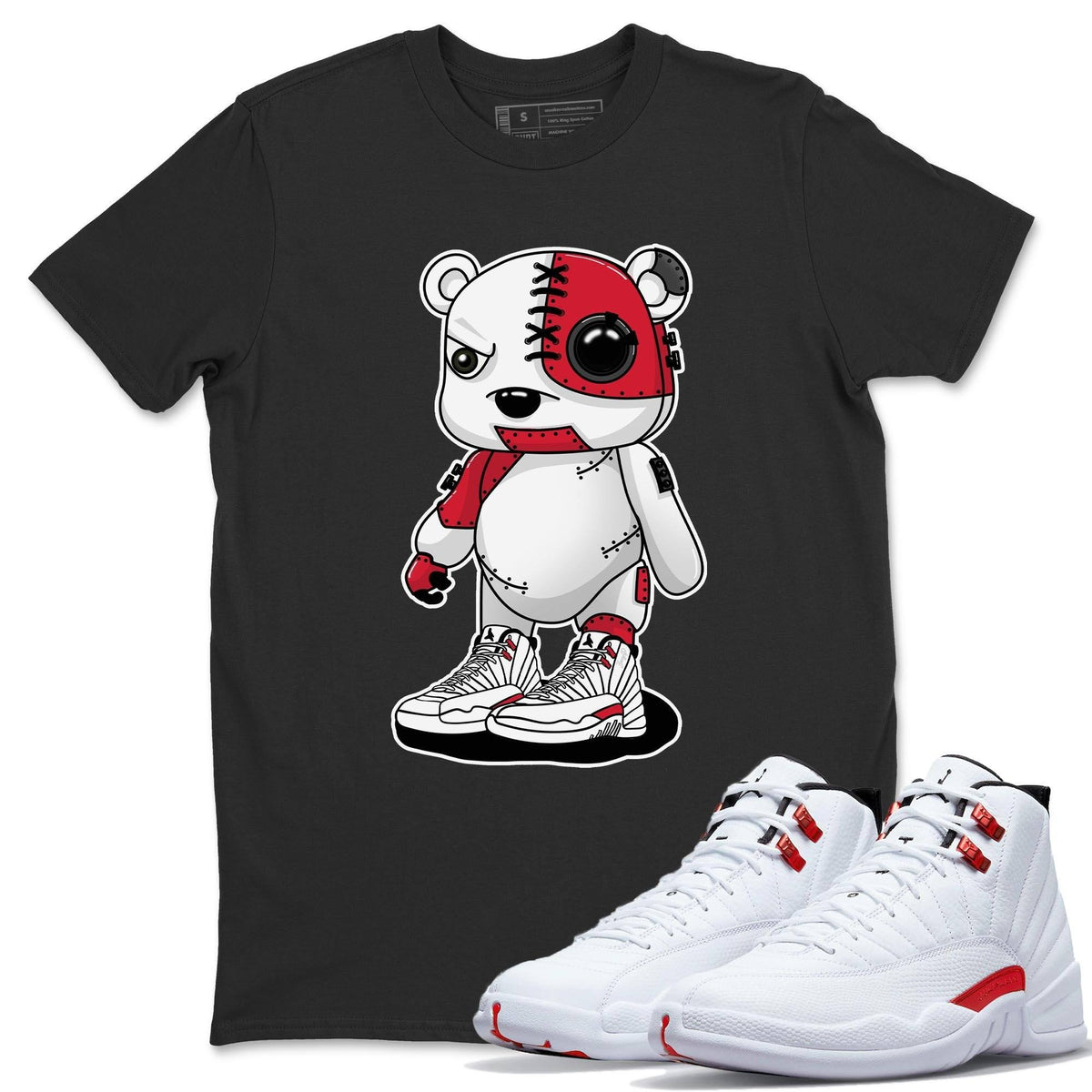 Jordan 12 Twist Shirt To Match Jordans Cyborg Bear Sneaker Tees Jordan 12 Twist Drip Gear Zone Sneaker Matching Clothing Unisex Shirts