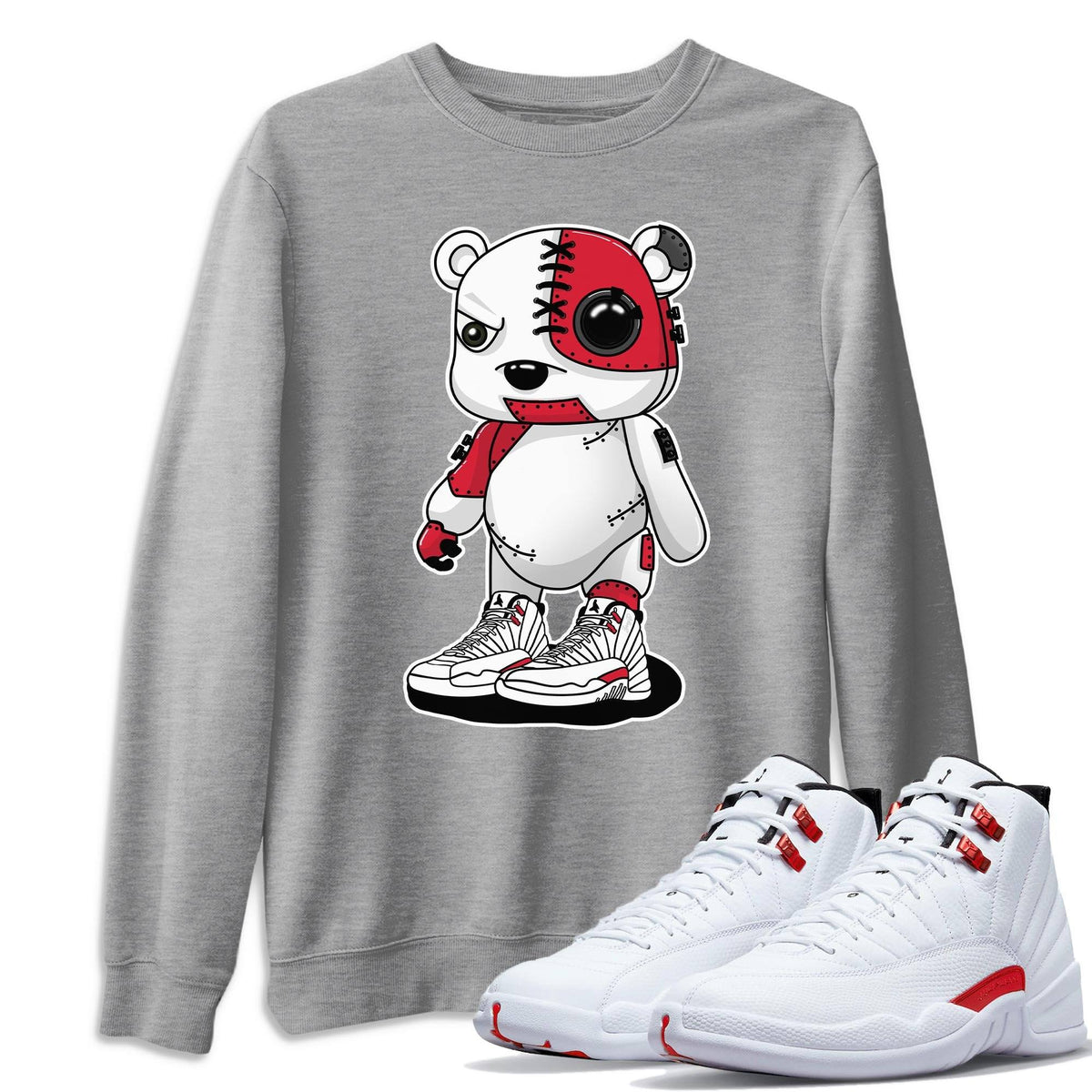 Jordan 12 Twist Shirt To Match Jordans Cyborg Bear Sneaker Tees Jordan 12 Twist Drip Gear Zone Sneaker Matching Clothing Unisex Shirts