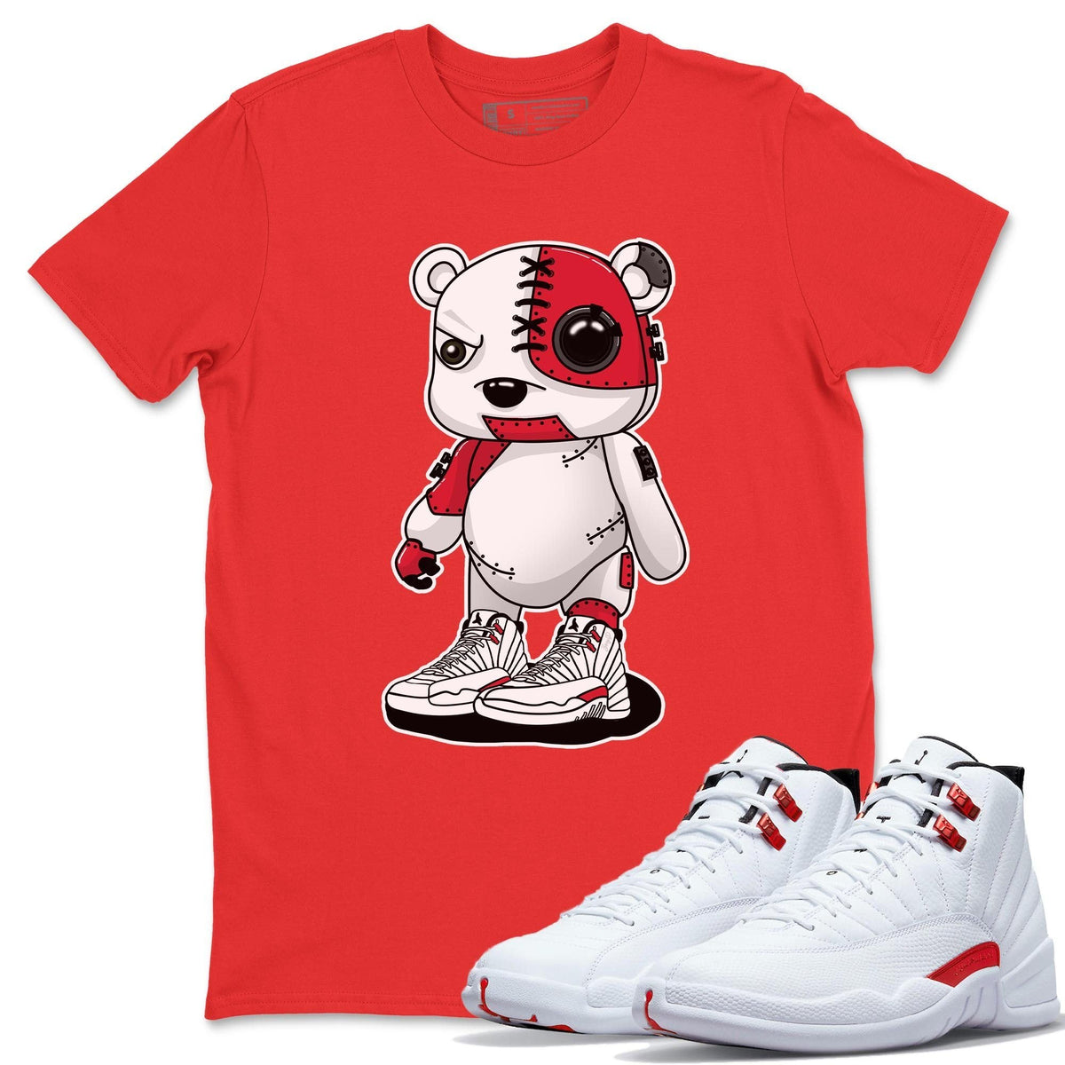 Jordan 12 Twist Shirt To Match Jordans Cyborg Bear Sneaker Tees Jordan 12 Twist Drip Gear Zone Sneaker Matching Clothing Unisex Shirts