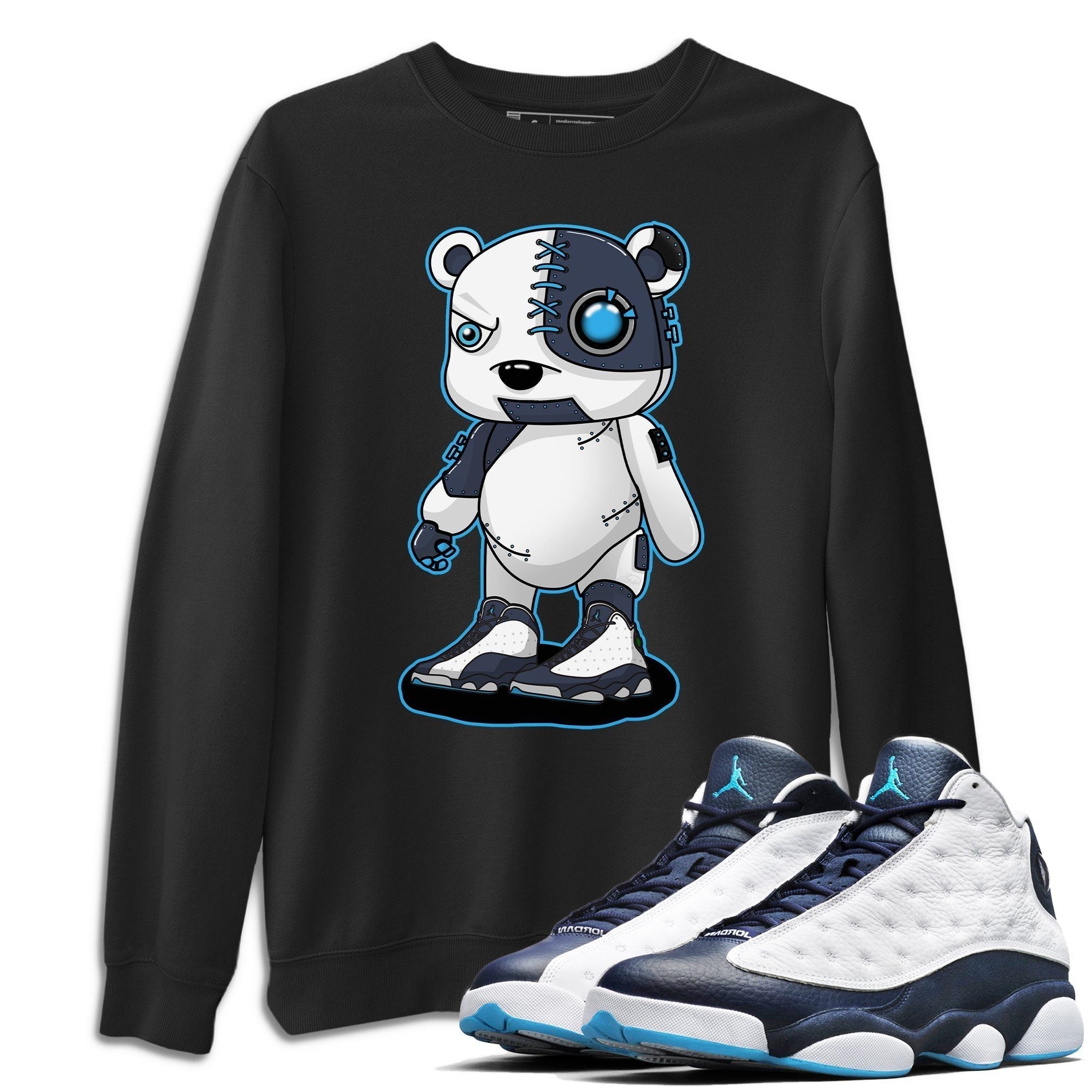 Jordan 13 Obsidian Shirt To Match Jordans Cyborg Bear Sneaker Tees Jordan 13 Obsidian Drip Gear Zone Sneaker Matching Clothing Unisex Shirts