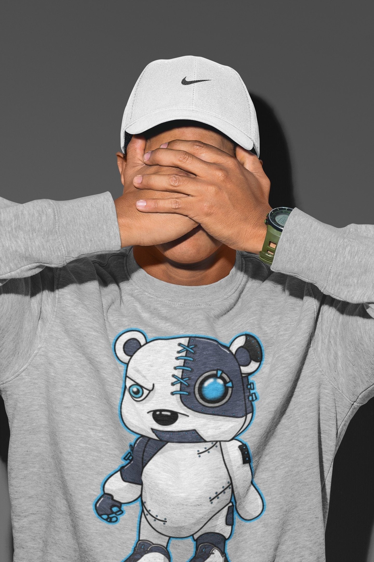 Jordan 13 Obsidian Shirt To Match Jordans Cyborg Bear Sneaker Tees Jordan 13 Obsidian Drip Gear Zone Sneaker Matching Clothing Unisex Shirts