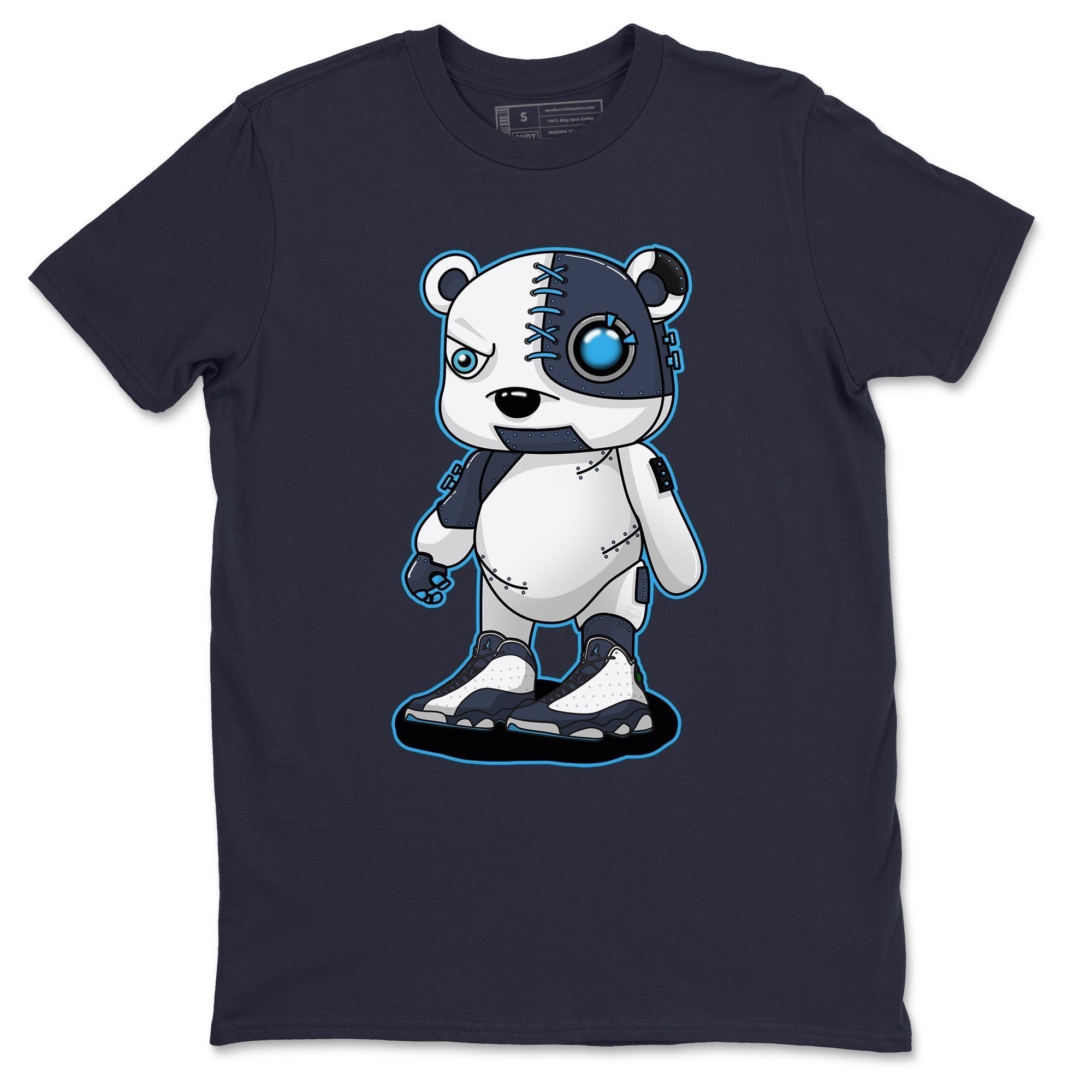 Jordan 13 Obsidian Shirt To Match Jordans Cyborg Bear Sneaker Tees Jordan 13 Obsidian Drip Gear Zone Sneaker Matching Clothing Unisex Shirts