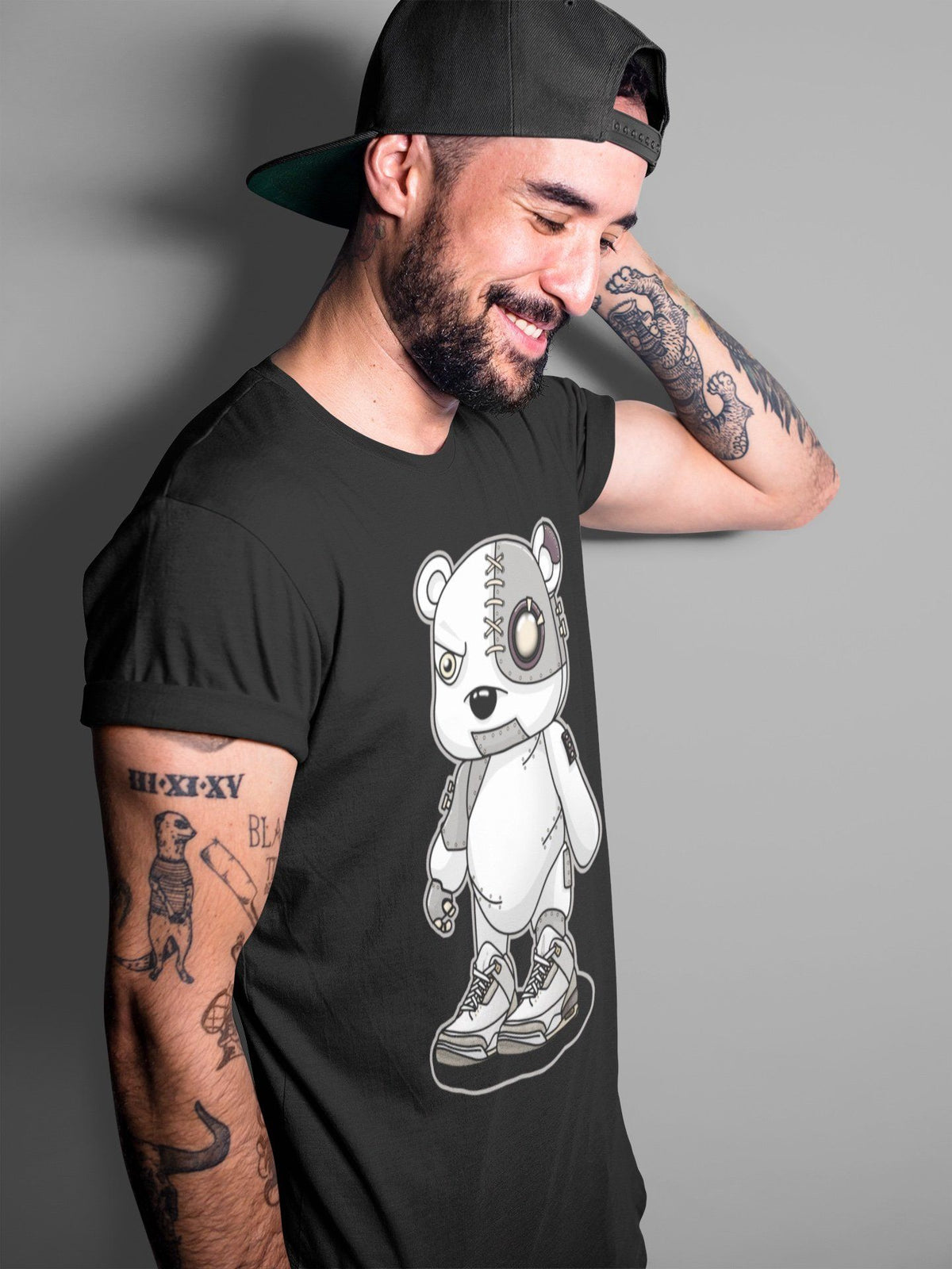 Jordan 3 A Ma Maniere Shirt To Match Jordans Cyborg Bear Sneaker Tees Jordan 3 A Ma Maniere Drip Gear Zone Sneaker Matching Clothing Unisex Shirts