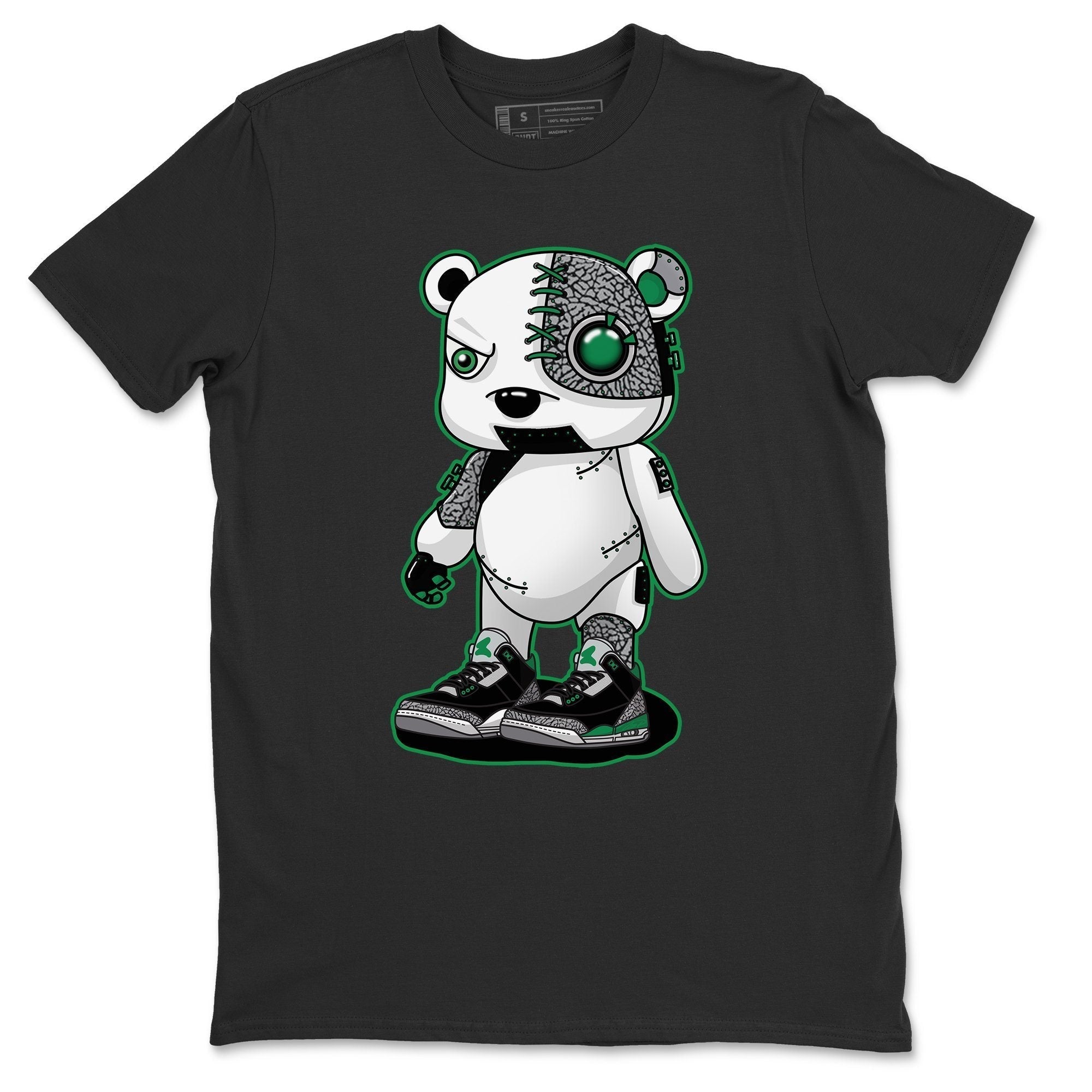 Jordan 3 Pine Green Shirt To Match Jordans Cyborg Bear Sneaker Tees Jordan 3 Pine Green Drip Gear Zone Sneaker Matching Clothing Unisex Shirts