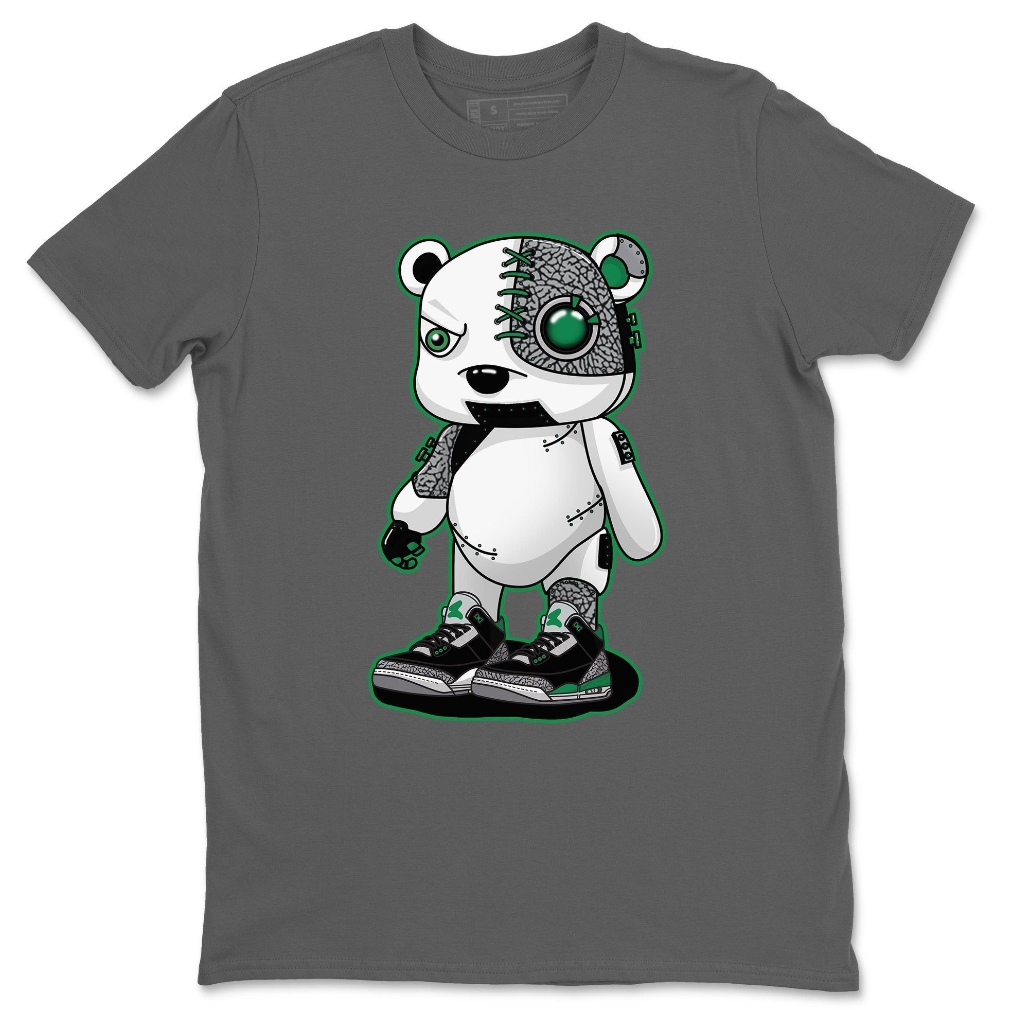 Jordan 3 Pine Green Shirt To Match Jordans Cyborg Bear Sneaker Tees Jordan 3 Pine Green Drip Gear Zone Sneaker Matching Clothing Unisex Shirts