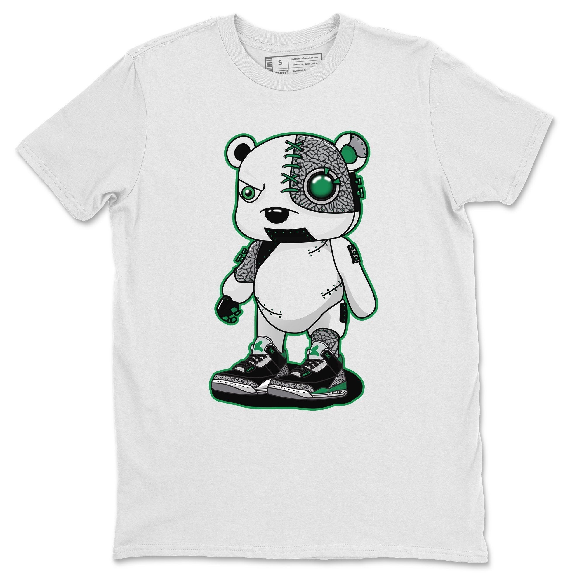Jordan 3 Pine Green Shirt To Match Jordans Cyborg Bear Sneaker Tees Jordan 3 Pine Green Drip Gear Zone Sneaker Matching Clothing Unisex Shirts