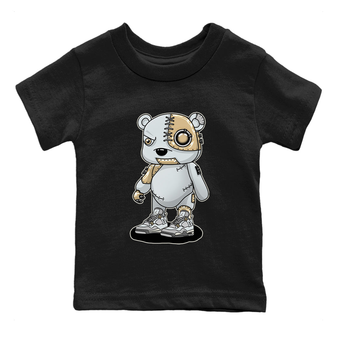 Jordan 4 Craft Sneaker Matching T-Shirt Cyborg Bear Sneaker Tees Jordan 4 Craft Sneaker Release Tees Kids Shirts