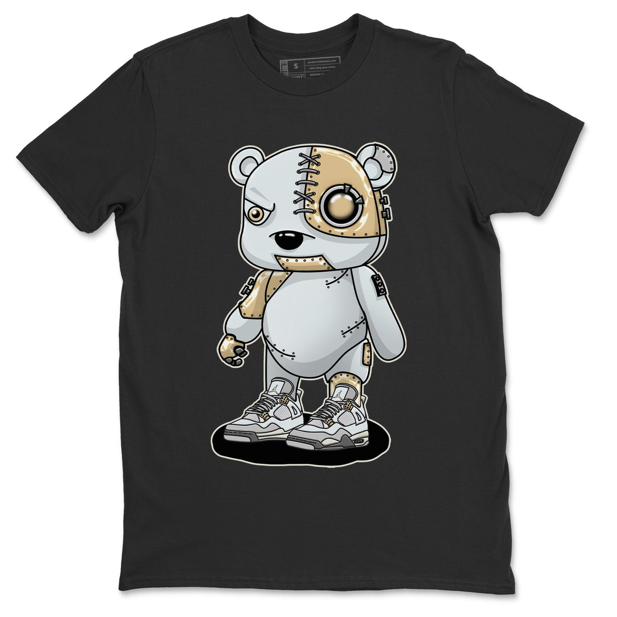 Jordan 4 Craft Sneaker Matching T-Shirt Cyborg Bear Sneaker Tees Jordan 4 Craft Sneaker Release Tees Crew Neck Tees
